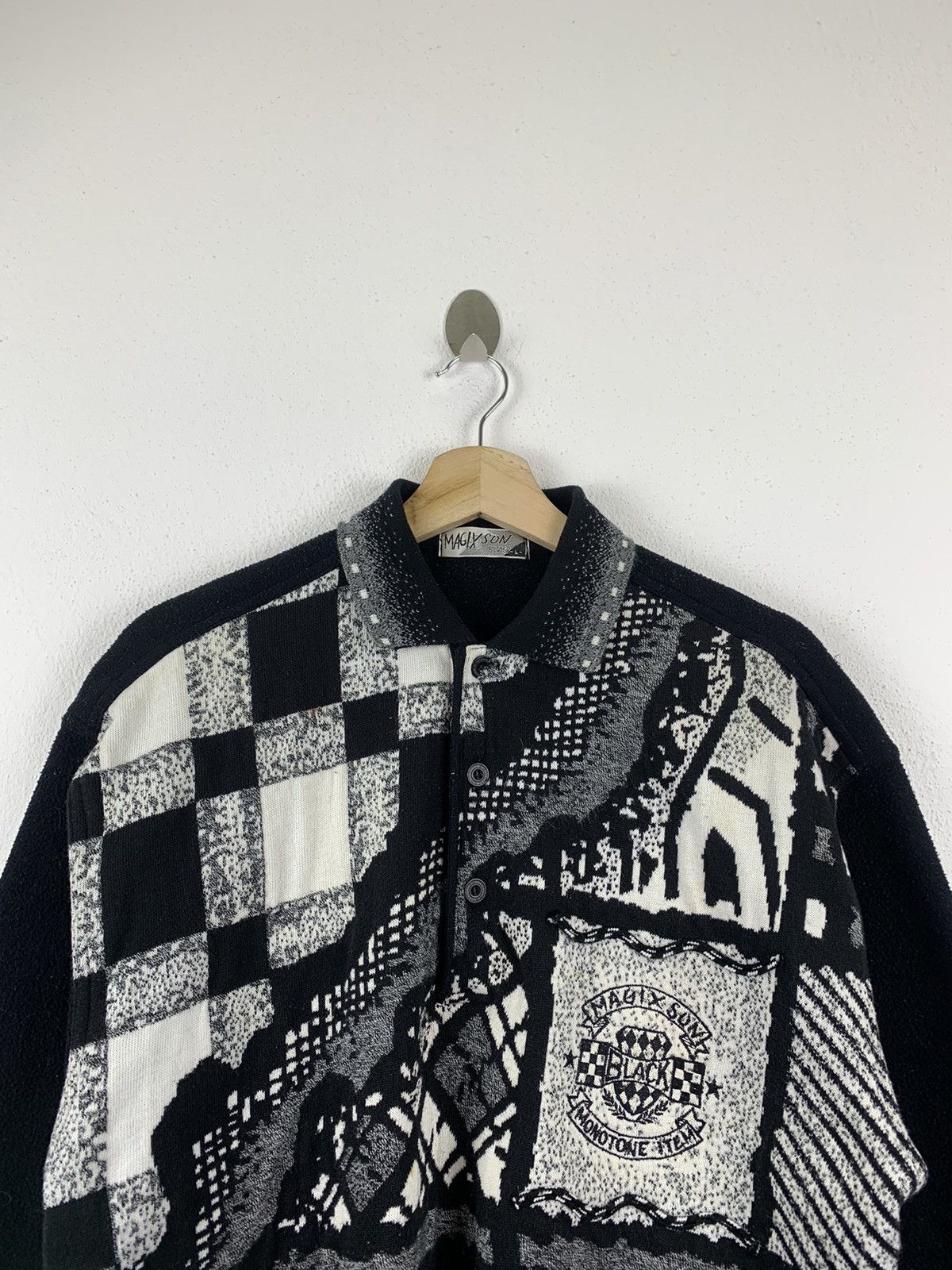 Japanese Brand × Vintage 🔥Vintage magix sun black collar sweatshirt Size US L / EU 52-54 / 3 - 5 Thumbnail