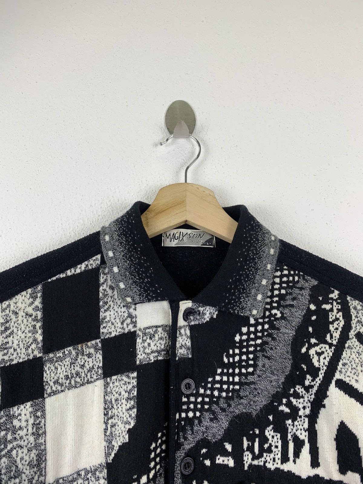 Japanese Brand × Vintage 🔥Vintage magix sun black collar sweatshirt Size US L / EU 52-54 / 3 - 6 Thumbnail
