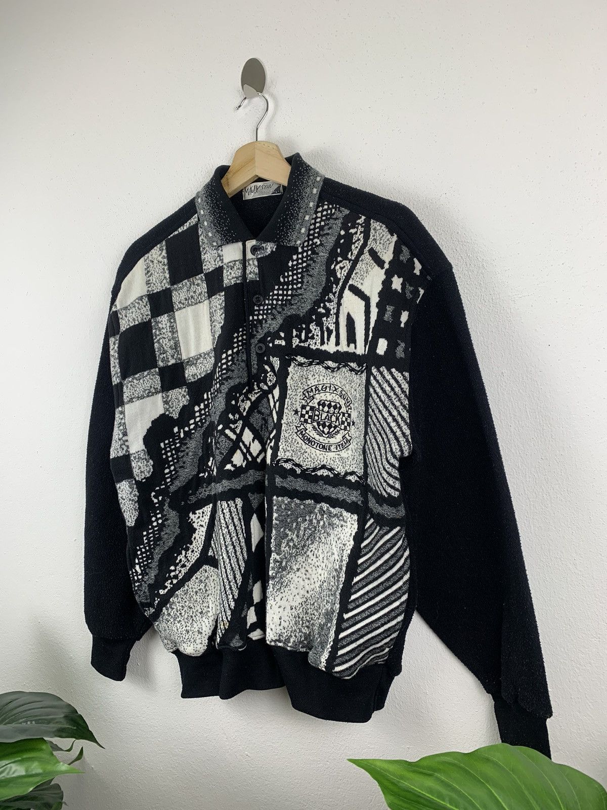 Japanese Brand × Vintage 🔥Vintage magix sun black collar sweatshirt Size US L / EU 52-54 / 3 - 2 Thumbnail