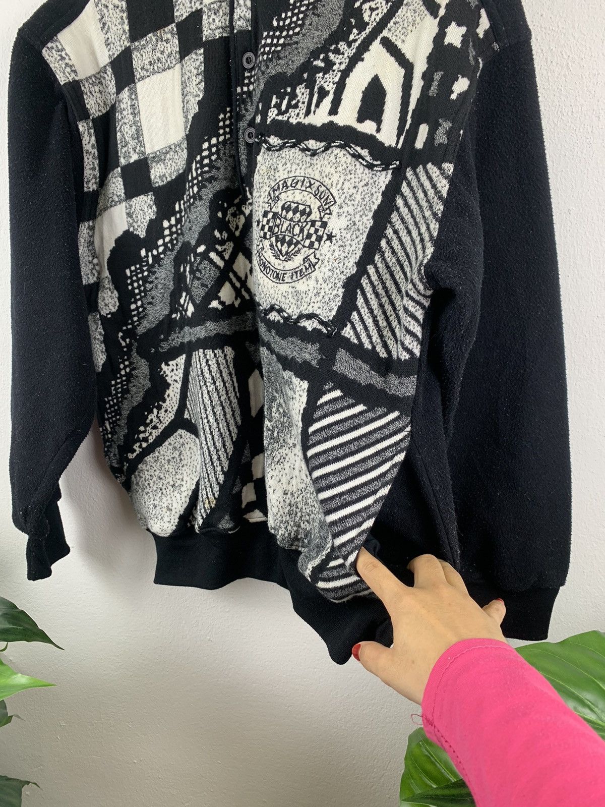 Japanese Brand × Vintage 🔥Vintage magix sun black collar sweatshirt Size US L / EU 52-54 / 3 - 8 Thumbnail