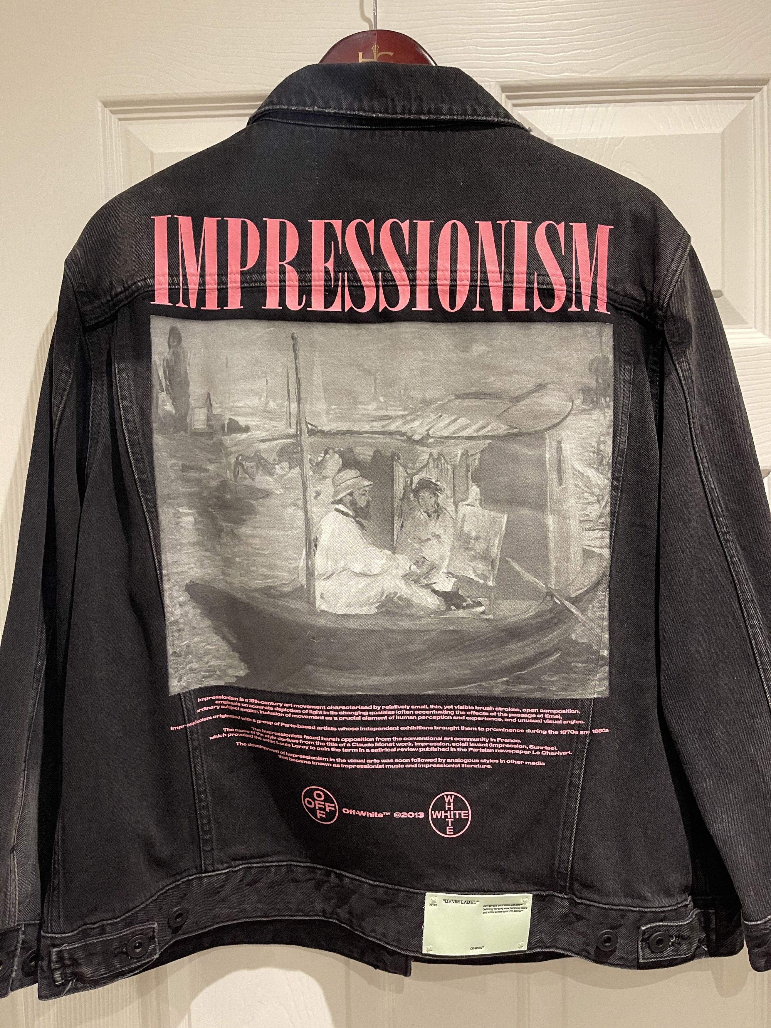 Off-White Impressionism Black Denim Jacket