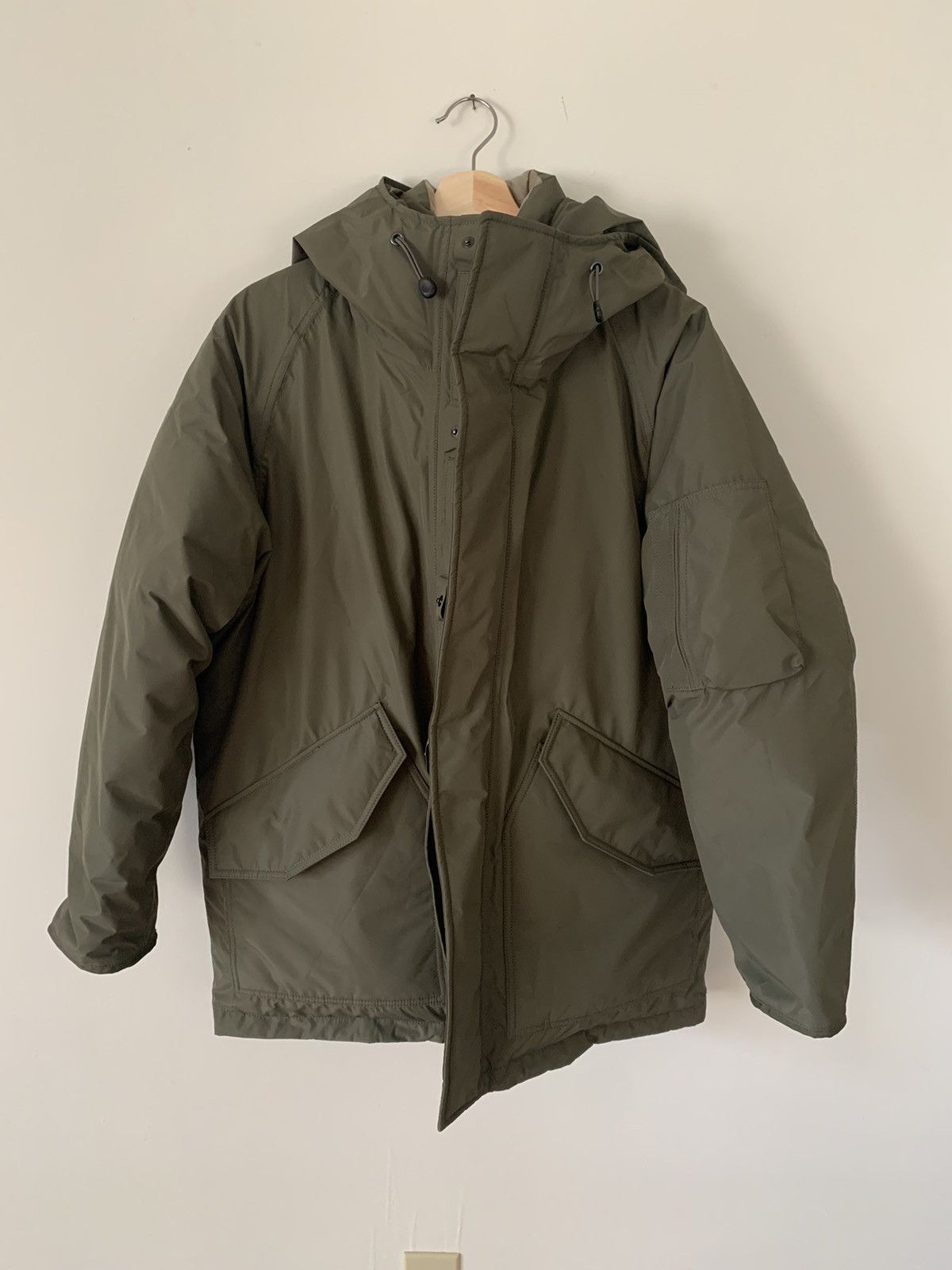 Goretex hooded down jacket
