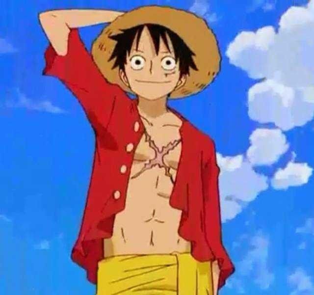 One Piece Anime One Piece Luffy Scar tshirt | Grailed