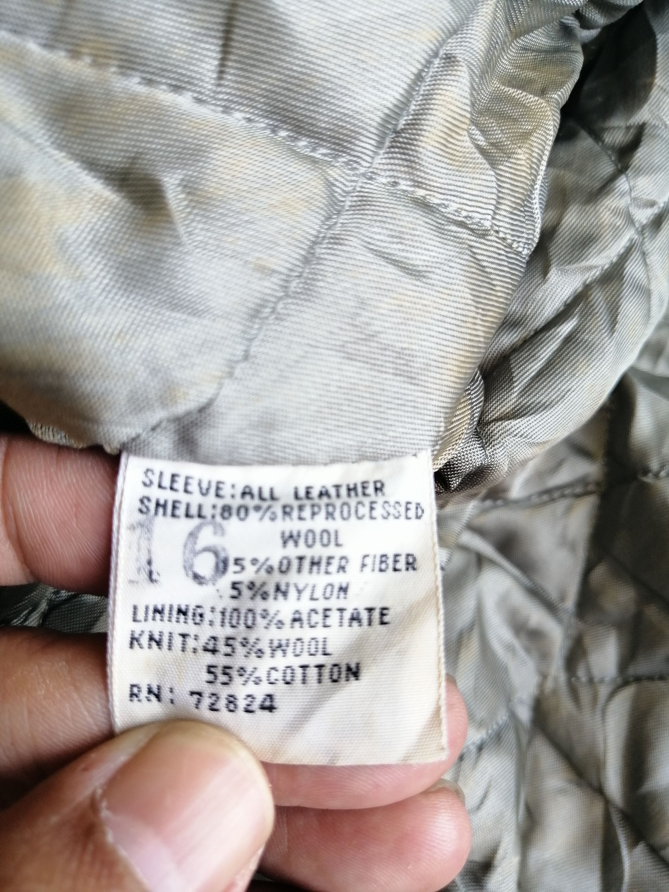 Vintage Golden Bear Vasity Jacket leather sleeve Size US L / EU 52-54 / 3 - 14 Thumbnail