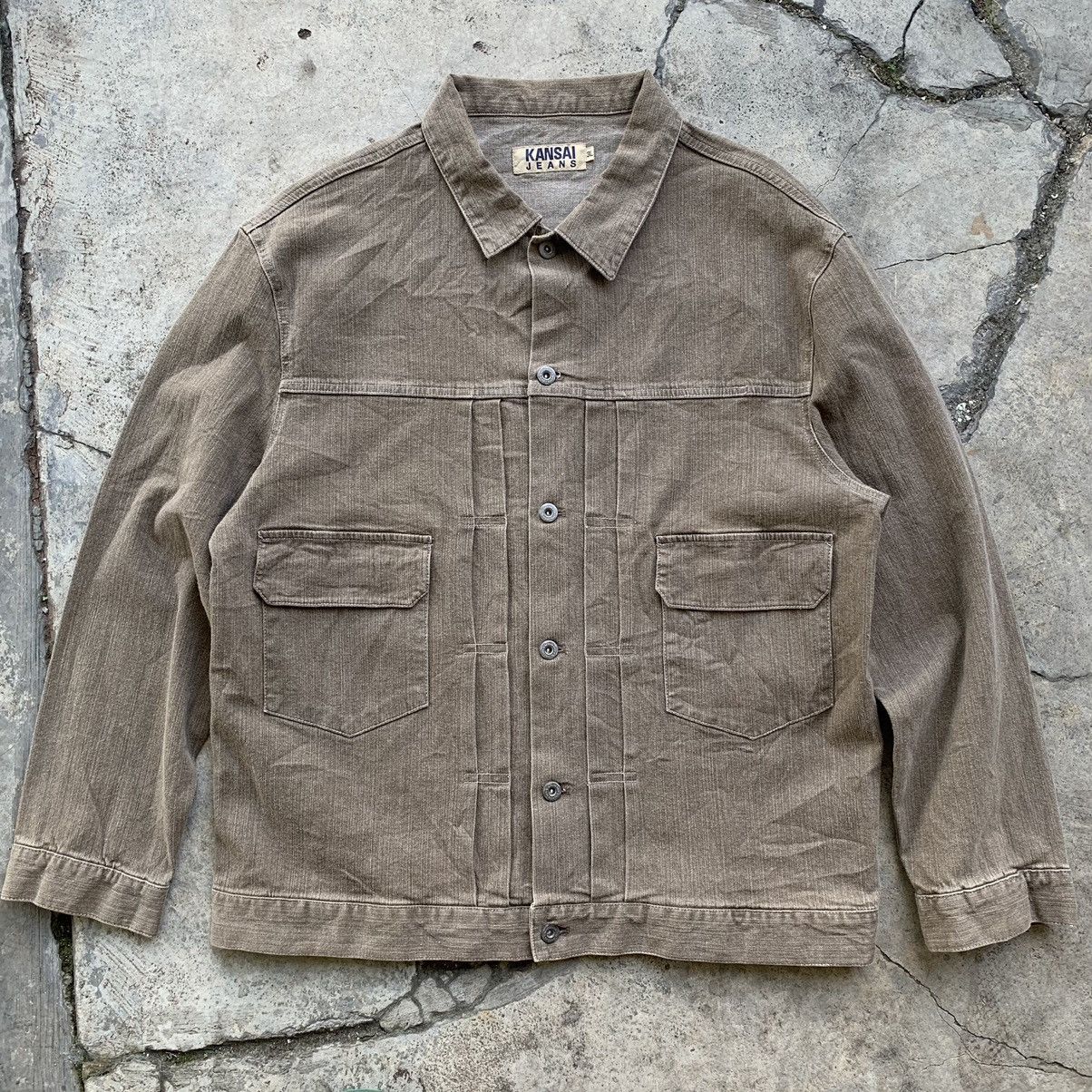 Japanese Brand Kansai Jeans denim jacket Size US XXL / EU 58 / 5 - 17 Thumbnail