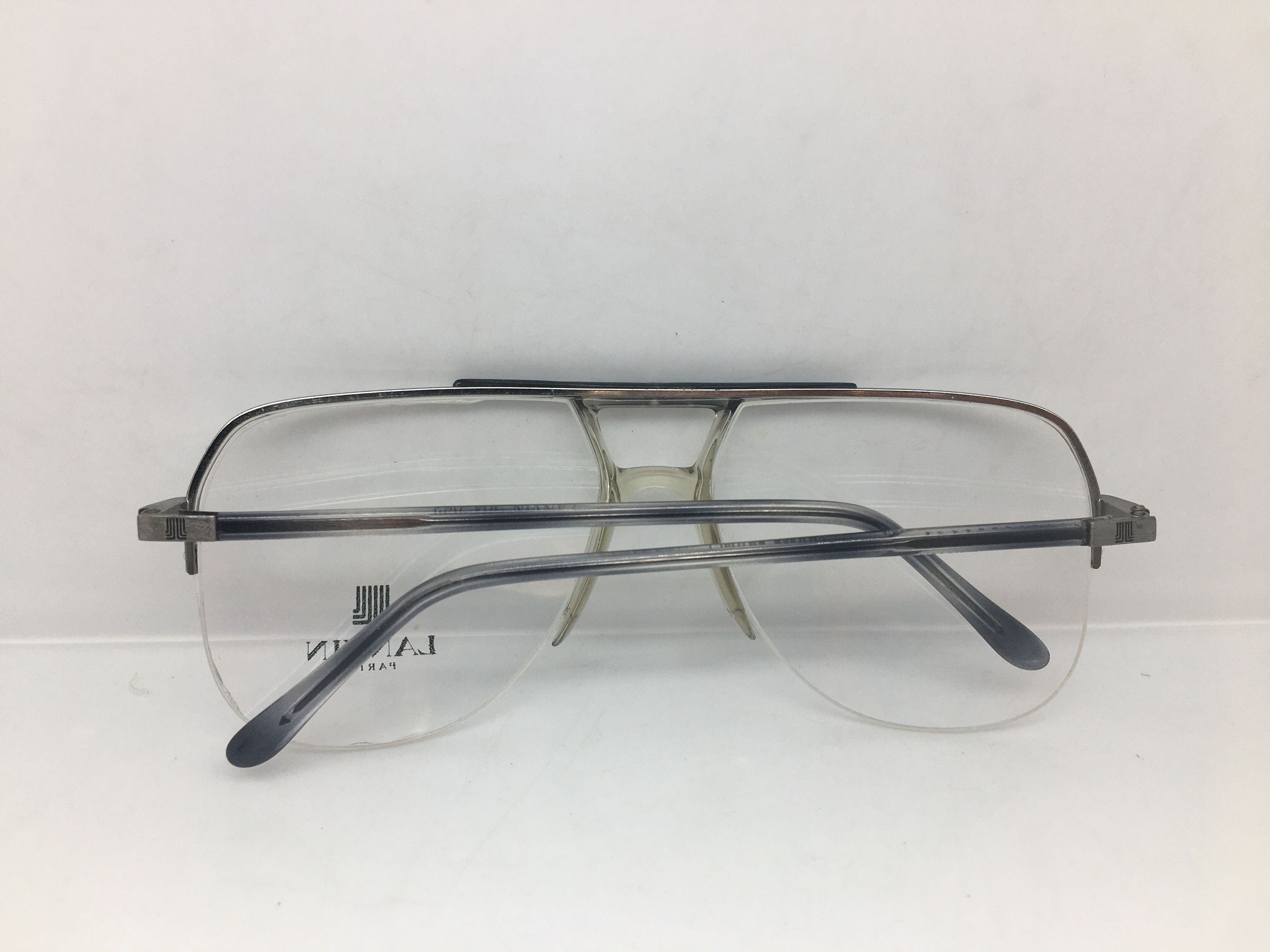 Lanvin Vintage 80s Lanvin 104-063 Aviator Eyeglasses France New Size ONE SIZE - 9 Thumbnail
