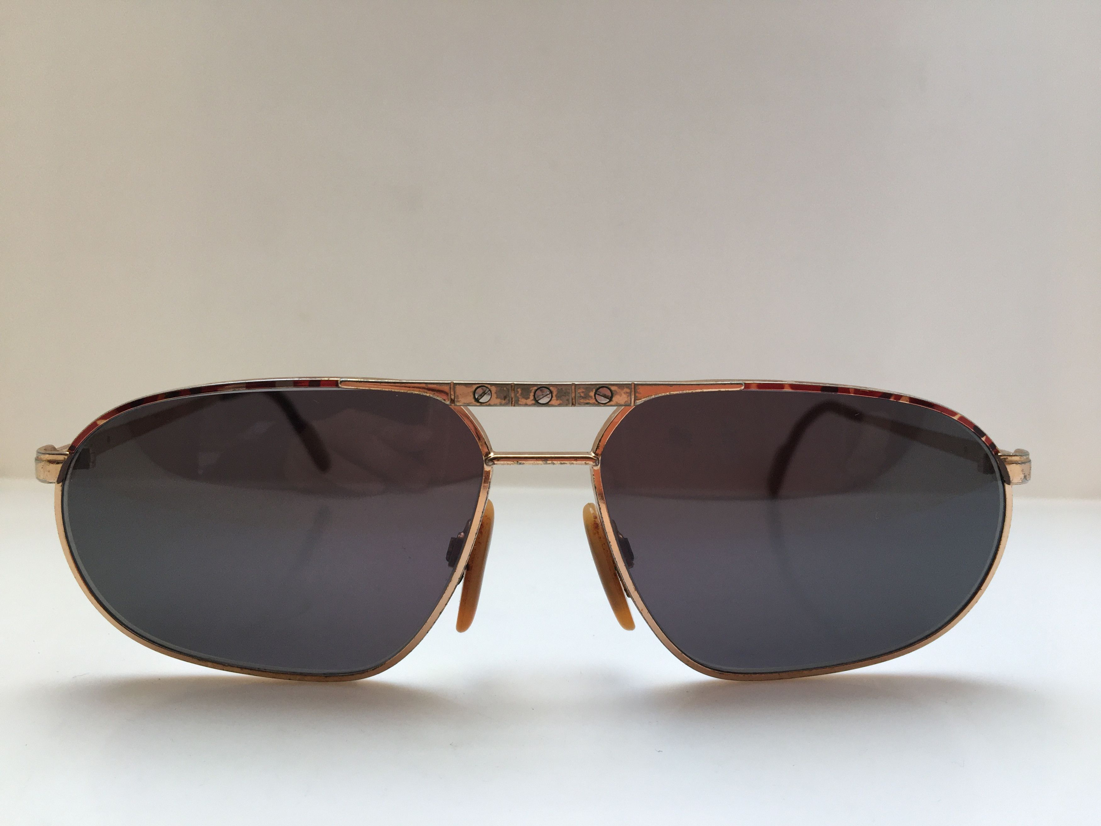 Vinatge Alpina Gold Aviator Sunglasses Frame