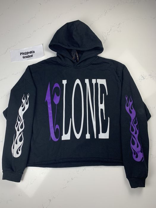 Vlone VLONE x Palm Angels Hoodie Black/Purple (New) M