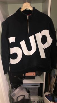 Supreme Sup Half Zip Pullover | Grailed