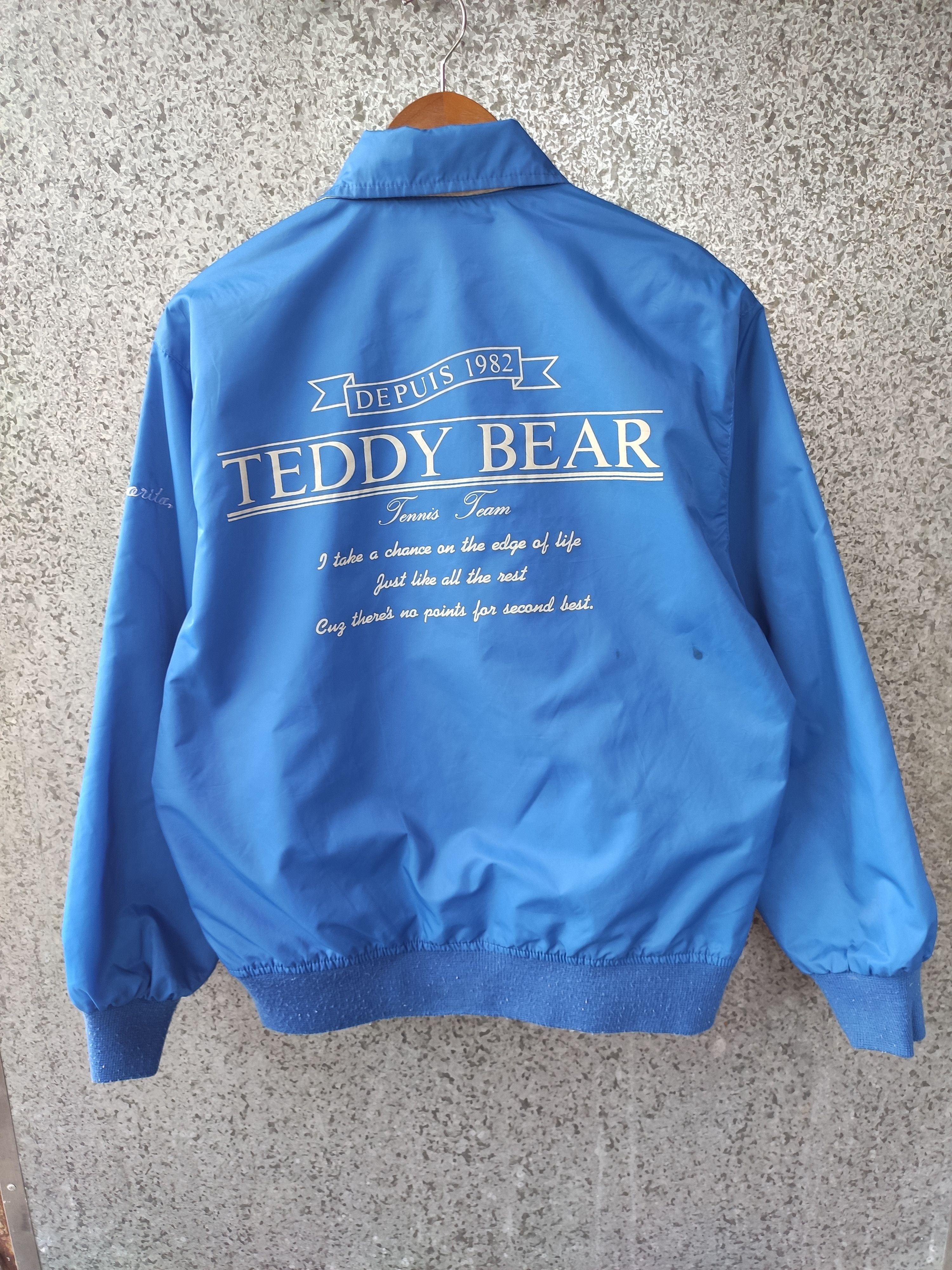 Vintage Vintage 80s Vintage Teddy Bear Tennis Team Depuis 1982 Size US L / EU 52-54 / 3 - 1 Thumbnail