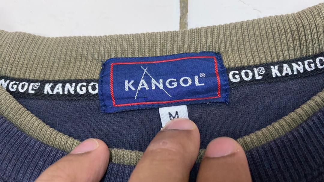 Kangol × Vintage Vintage Distressed Kangol Sweatshirt Jumper Pullover Size US M / EU 48-50 / 2 - 14 Thumbnail