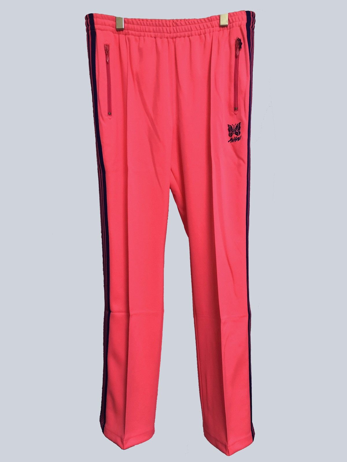 Needles needles awge narrow track pants neon pink | Grailed