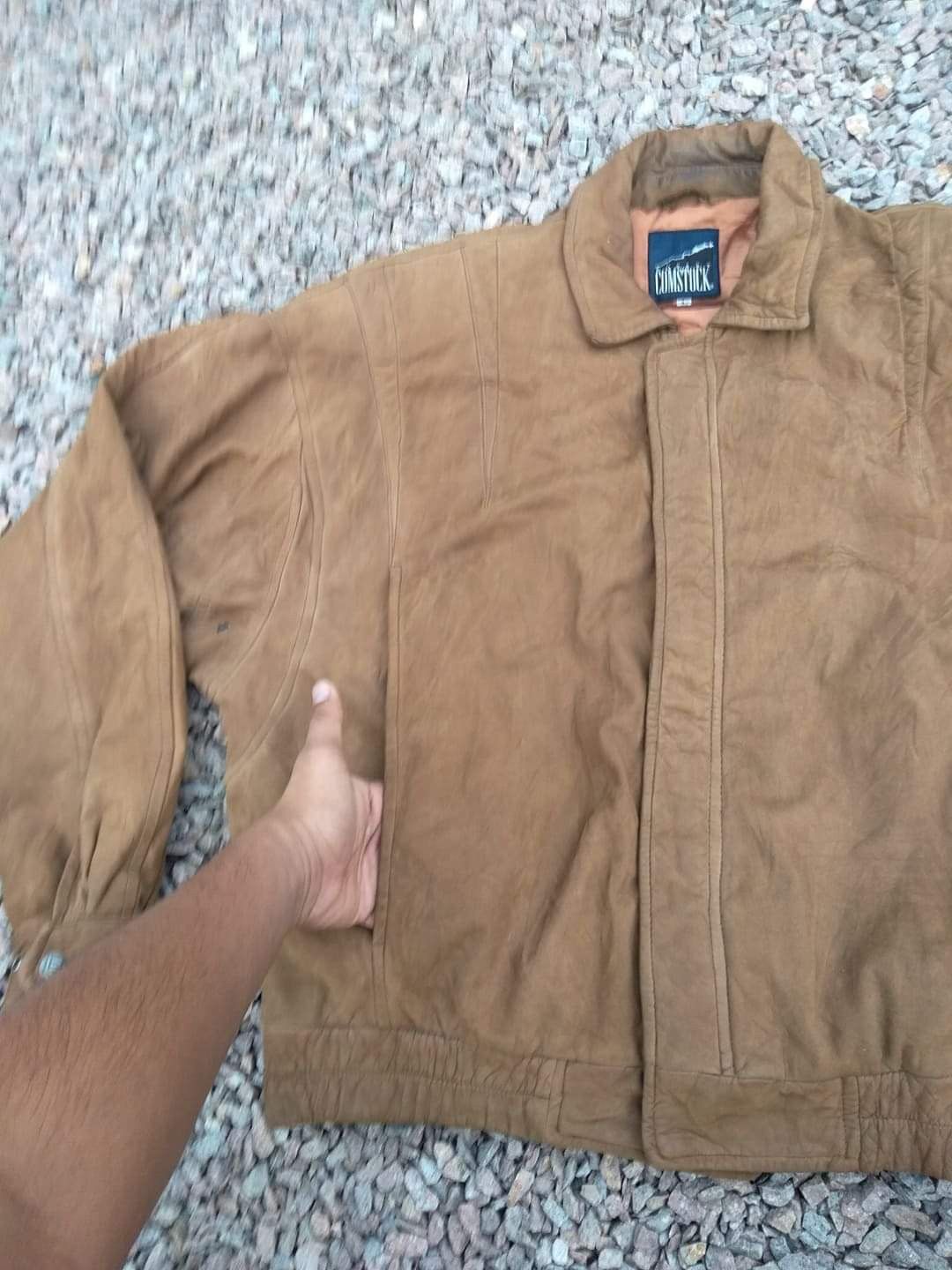 Robert Comstock VINTAGE SUEDE LEATHER BOMBER VARSITY RIDER JACKETS Size US L / EU 52-54 / 3 - 7 Thumbnail