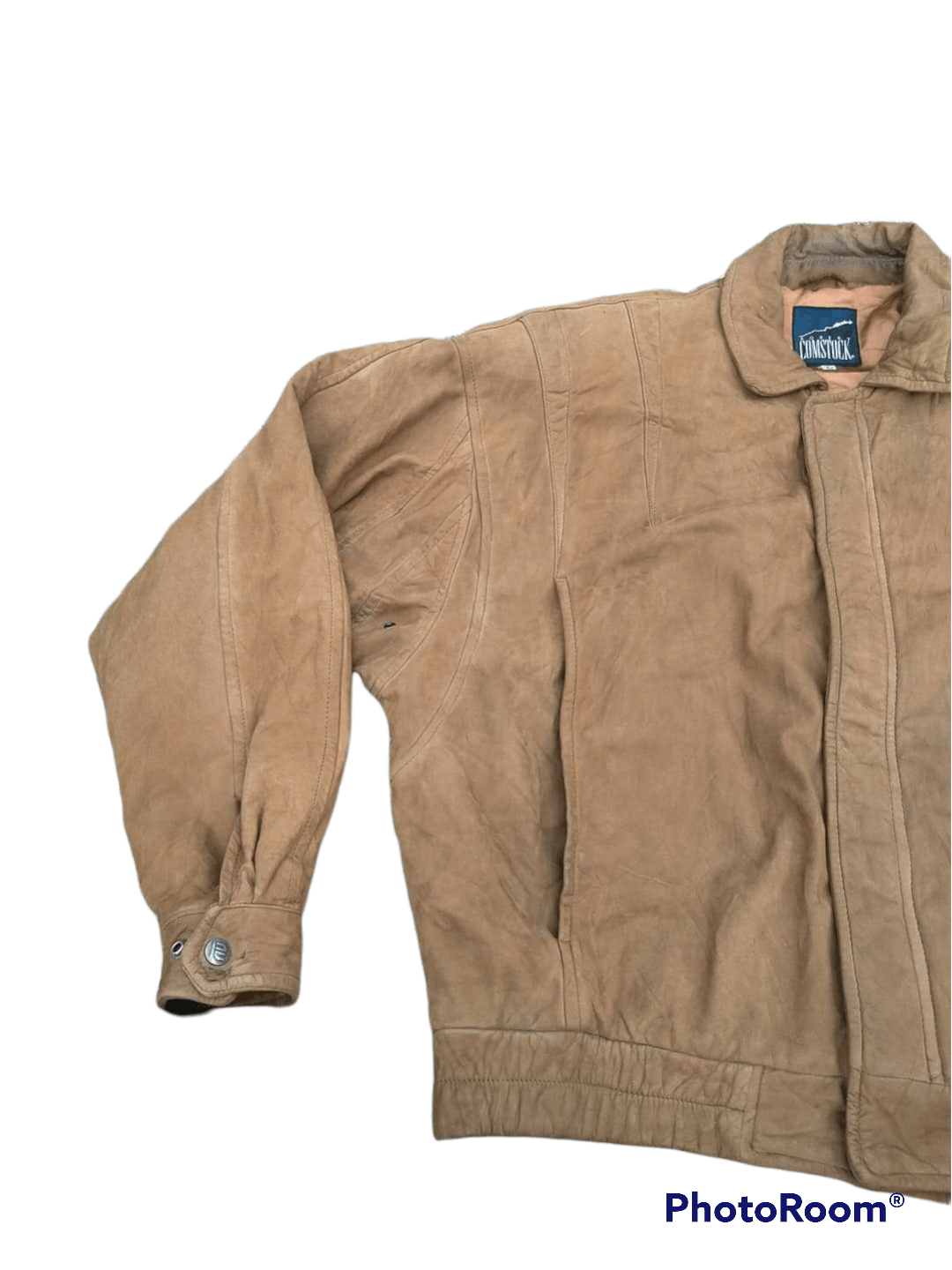 Robert Comstock VINTAGE SUEDE LEATHER BOMBER VARSITY RIDER JACKETS Size US L / EU 52-54 / 3 - 2 Thumbnail