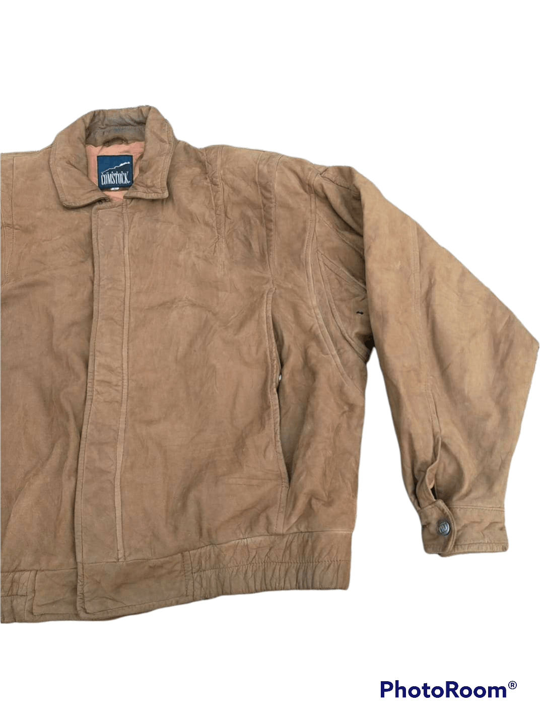Robert Comstock VINTAGE SUEDE LEATHER BOMBER VARSITY RIDER JACKETS Size US L / EU 52-54 / 3 - 3 Thumbnail