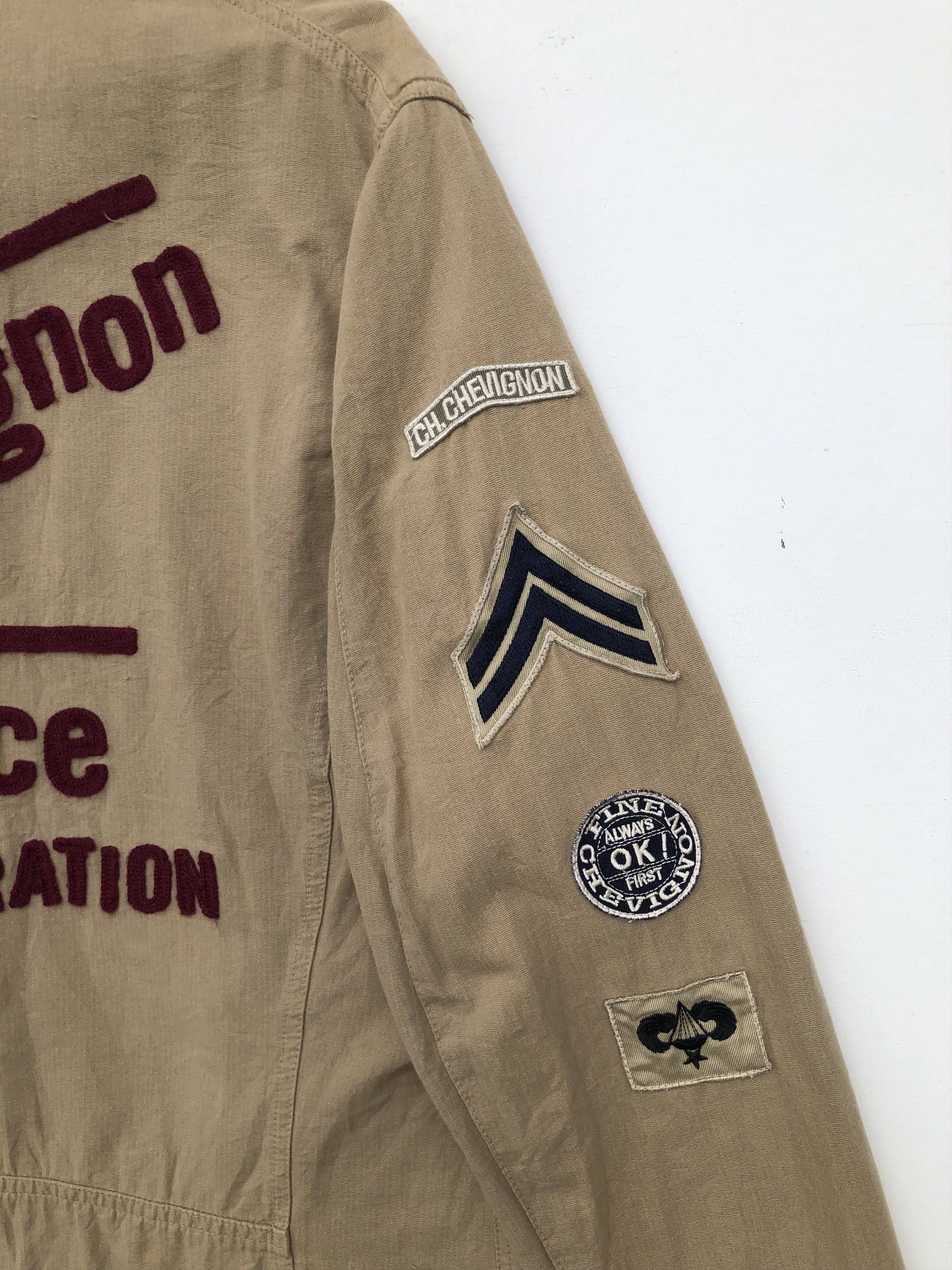 Chevignon RARE🔥CHEVIGNON MILITARY STYLE PATCH JACKET LOOSE FIT Size US M / EU 48-50 / 2 - 3 Thumbnail
