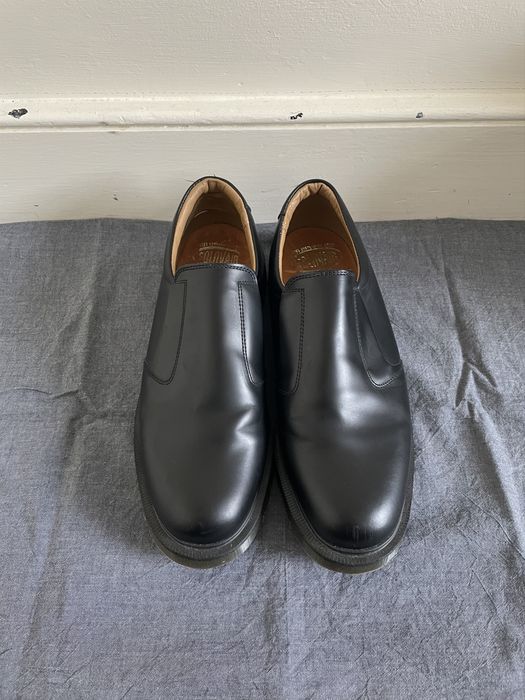 Solovair Solovair Black 'The Fireman' Slip-on Leather Shoe | Grailed