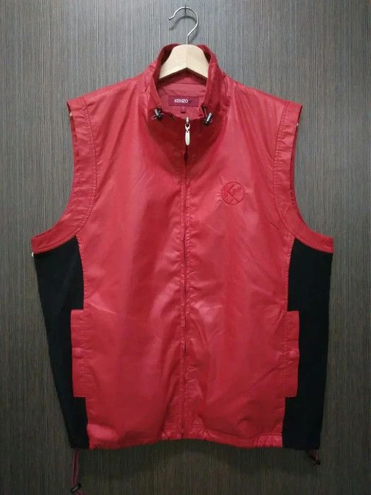 Kenzo Kenzo Golf Red Vest Jacket Sleeveless Size US L / EU 52-54 / 3 - 1 Thumbnail