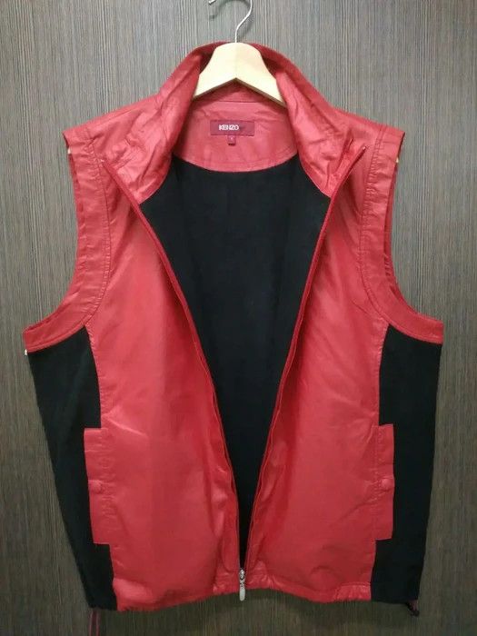 Kenzo Kenzo Golf Red Vest Jacket Sleeveless Size US L / EU 52-54 / 3 - 2 Thumbnail