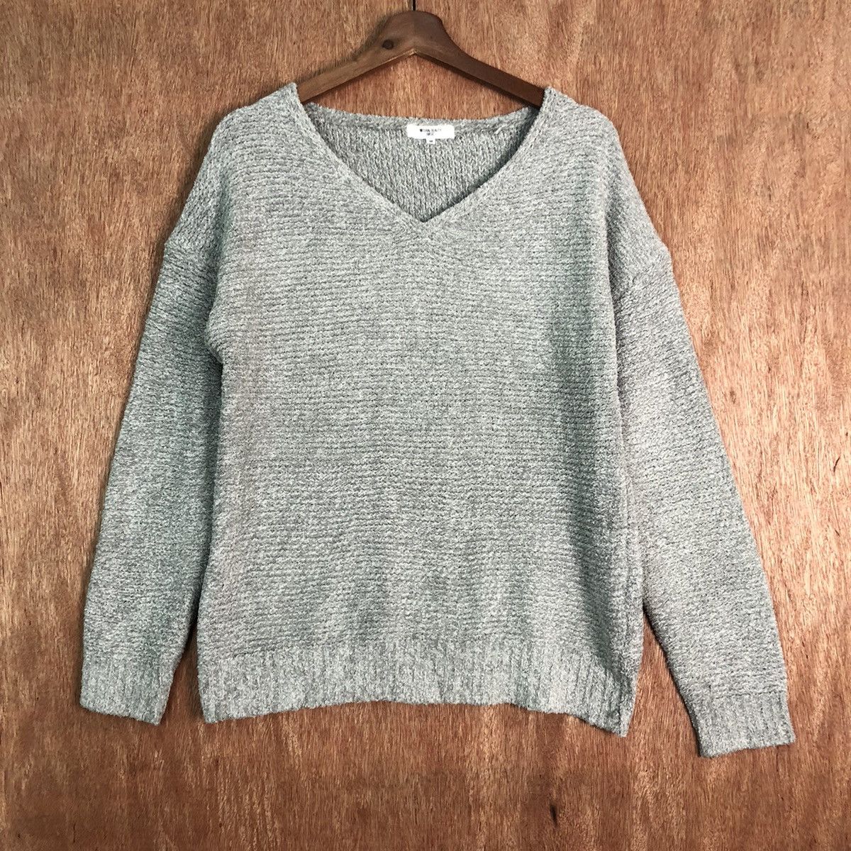 Homespun Knitwear Japanese Natural Beauty Grey Mohair Shag Shaggy Knitwear Size US M / EU 48-50 / 2 - 1 Thumbnail