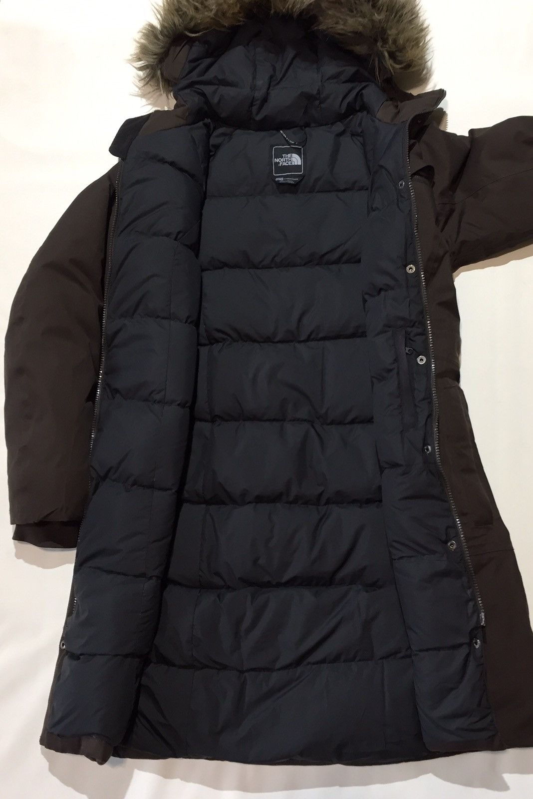 The North Face × Vintage The North Face Women Parka Down Jacket Brown Size US XS / EU 42 / 0 - 2 Thumbnail