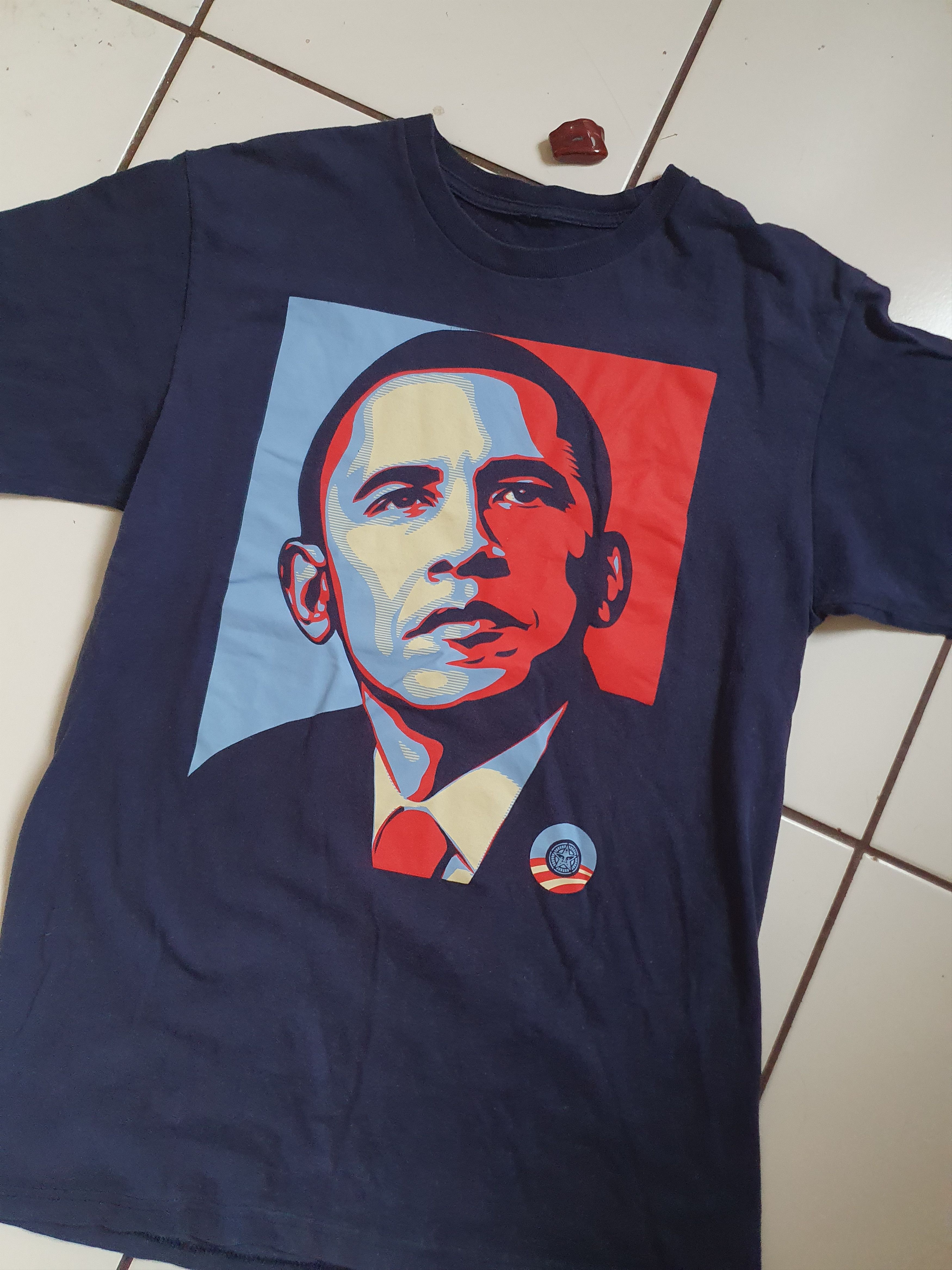 Obey Obey Propaganda Barack Obama 2008 tee,sz L Size US L / EU 52-54 / 3 - 3 Thumbnail