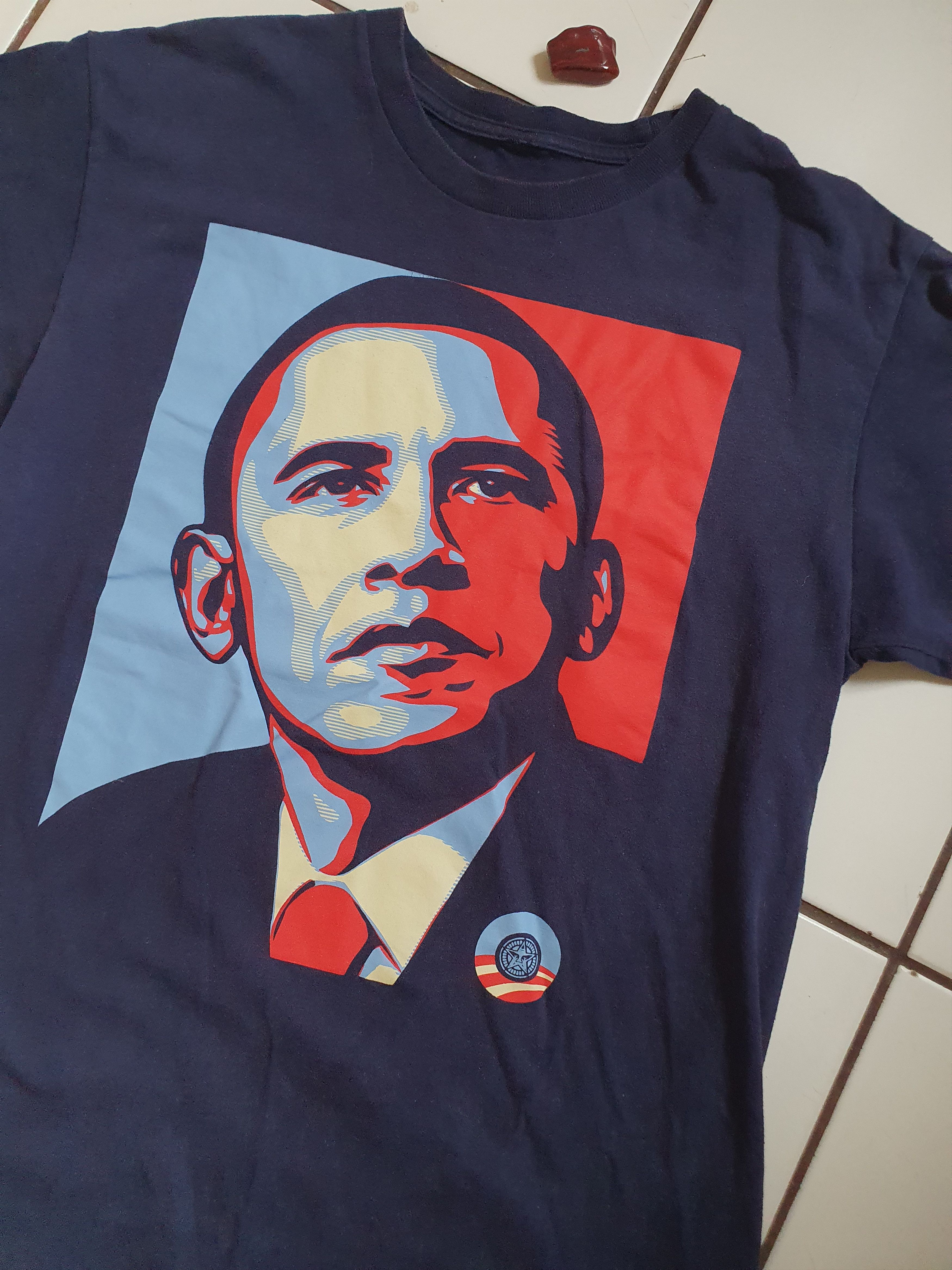 Obey Obey Propaganda Barack Obama 2008 tee,sz L Size US L / EU 52-54 / 3 - 4 Thumbnail