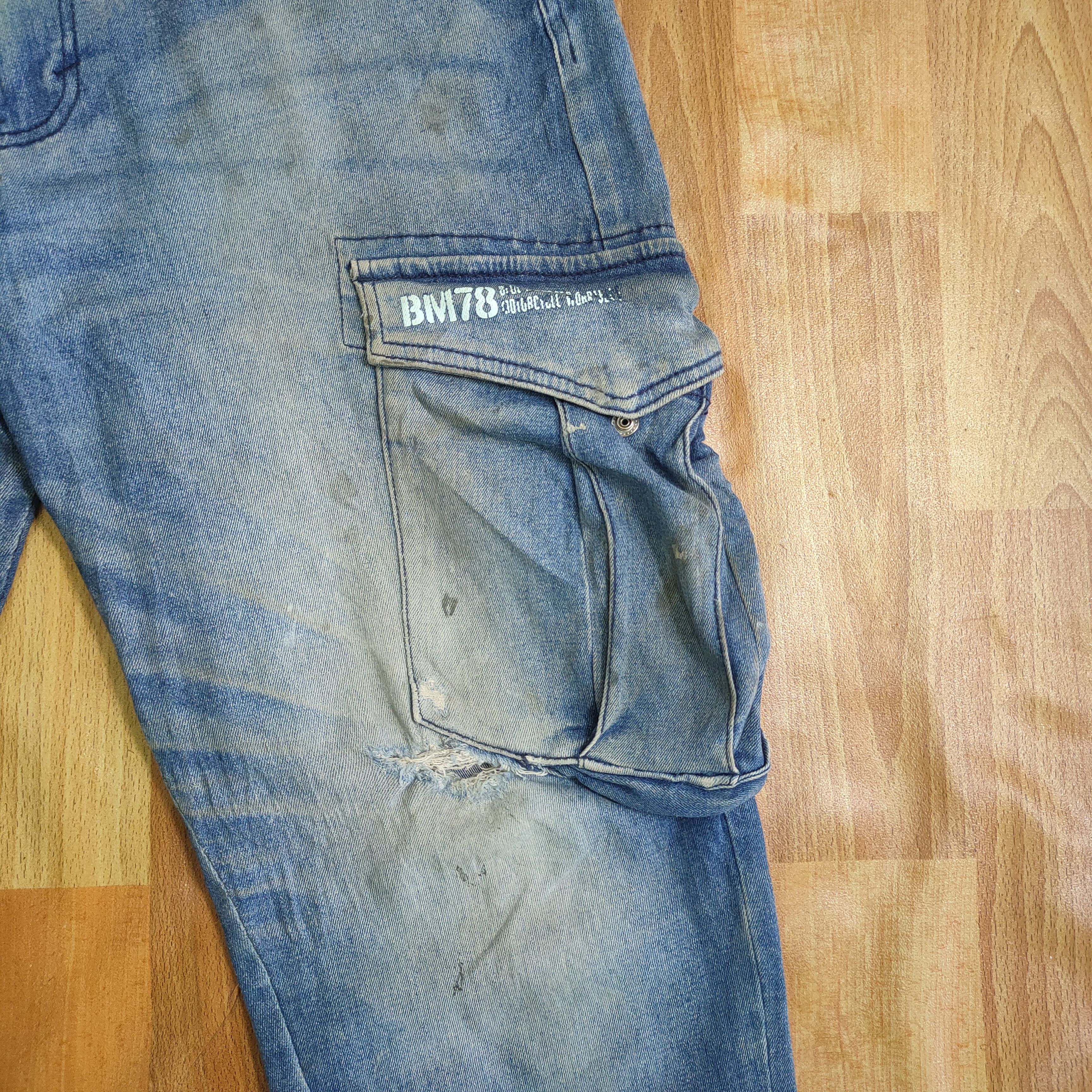 Japanese Brand × Vintage JAPANESE BRAND RUSTY DISTRESSED WORKWEAR CARGO PANTS Size US 34 / EU 50 - 5 Thumbnail