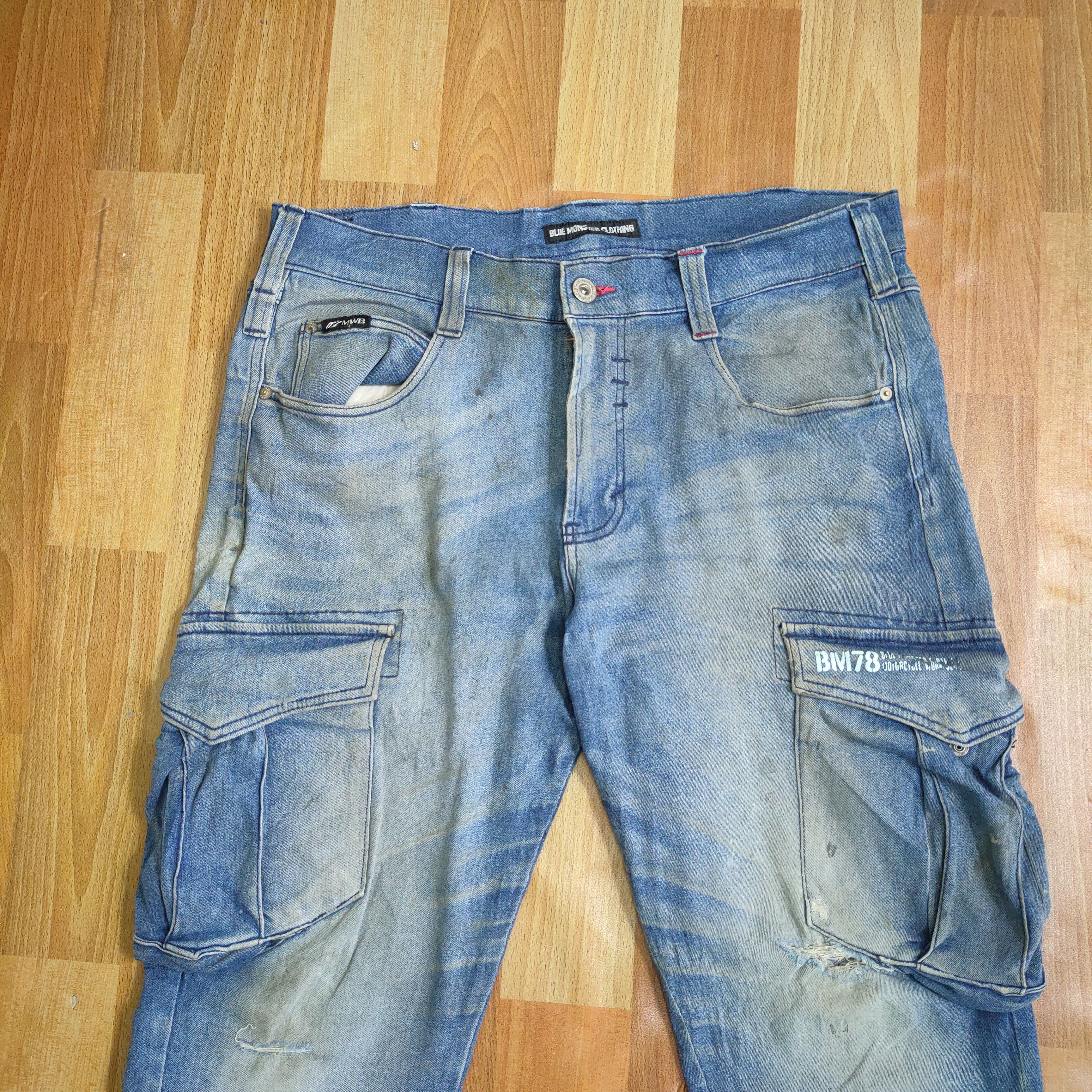 Japanese Brand × Vintage JAPANESE BRAND RUSTY DISTRESSED WORKWEAR CARGO PANTS Size US 34 / EU 50 - 2 Thumbnail