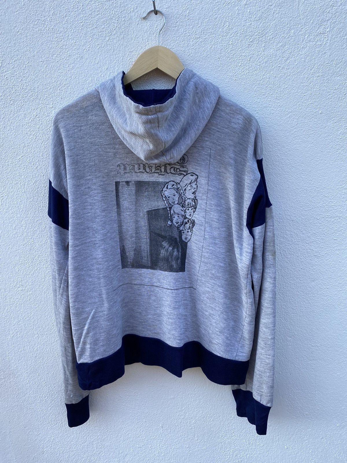 Nike × Vintage Vintage Nike swosh Blue Label hoodies Size US L / EU 52-54 / 3 - 12 Thumbnail