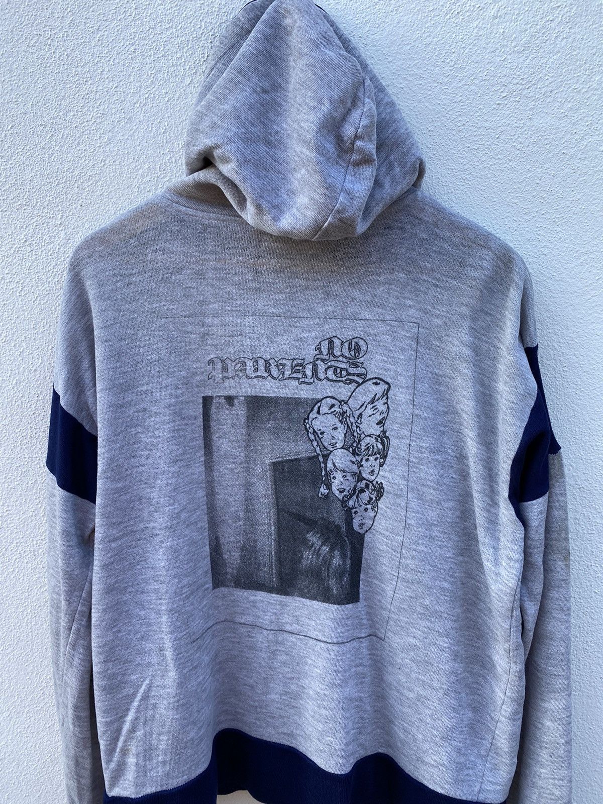 Nike × Vintage Vintage Nike swosh Blue Label hoodies Size US L / EU 52-54 / 3 - 11 Thumbnail