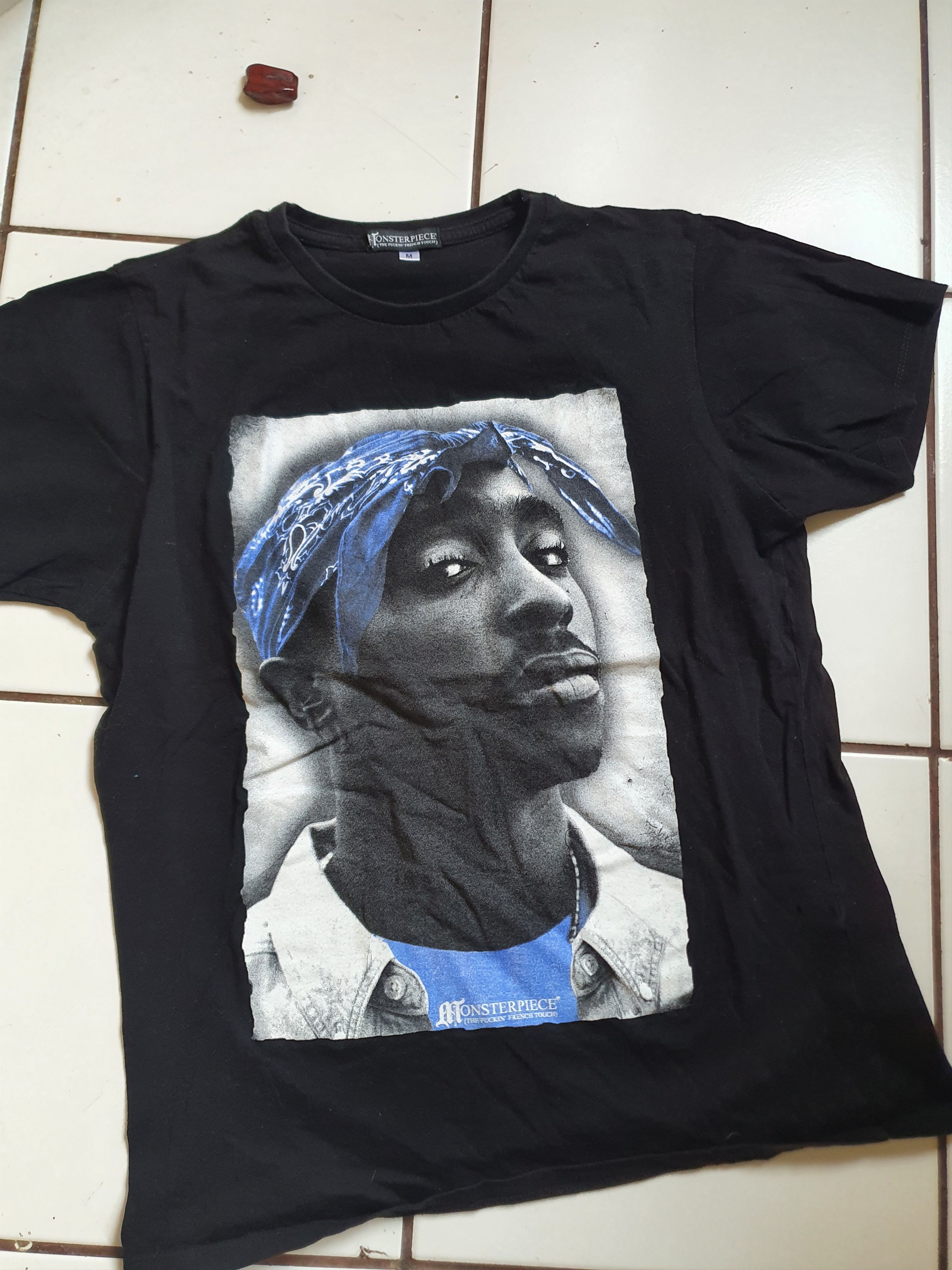 Rap Tees Monsterpiece (The Fuckin French Fouch) 2Pac Shakur tee,sz M Size US M / EU 48-50 / 2 - 3 Thumbnail