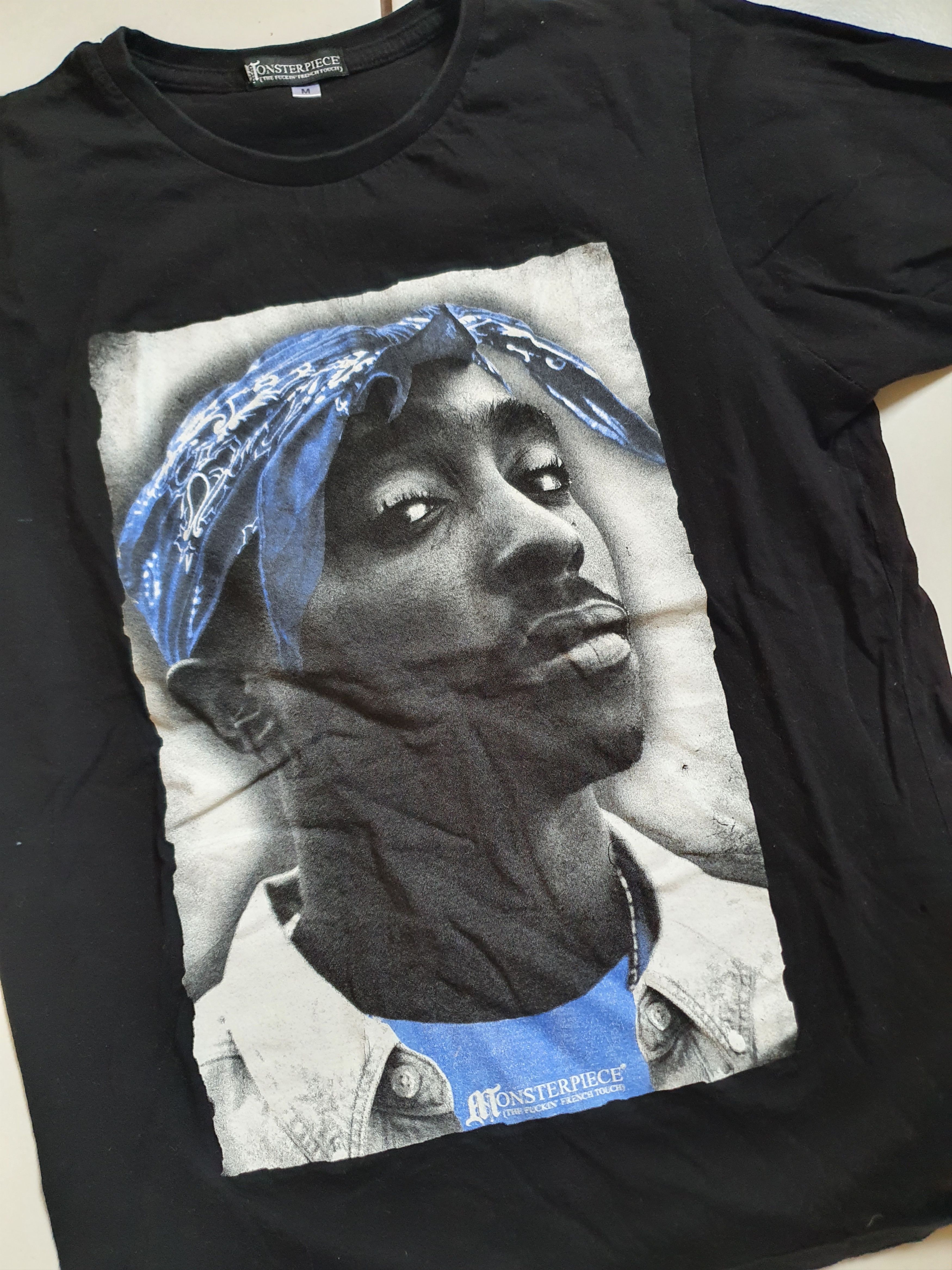 Rap Tees Monsterpiece (The Fuckin French Fouch) 2Pac Shakur tee,sz M Size US M / EU 48-50 / 2 - 1 Thumbnail