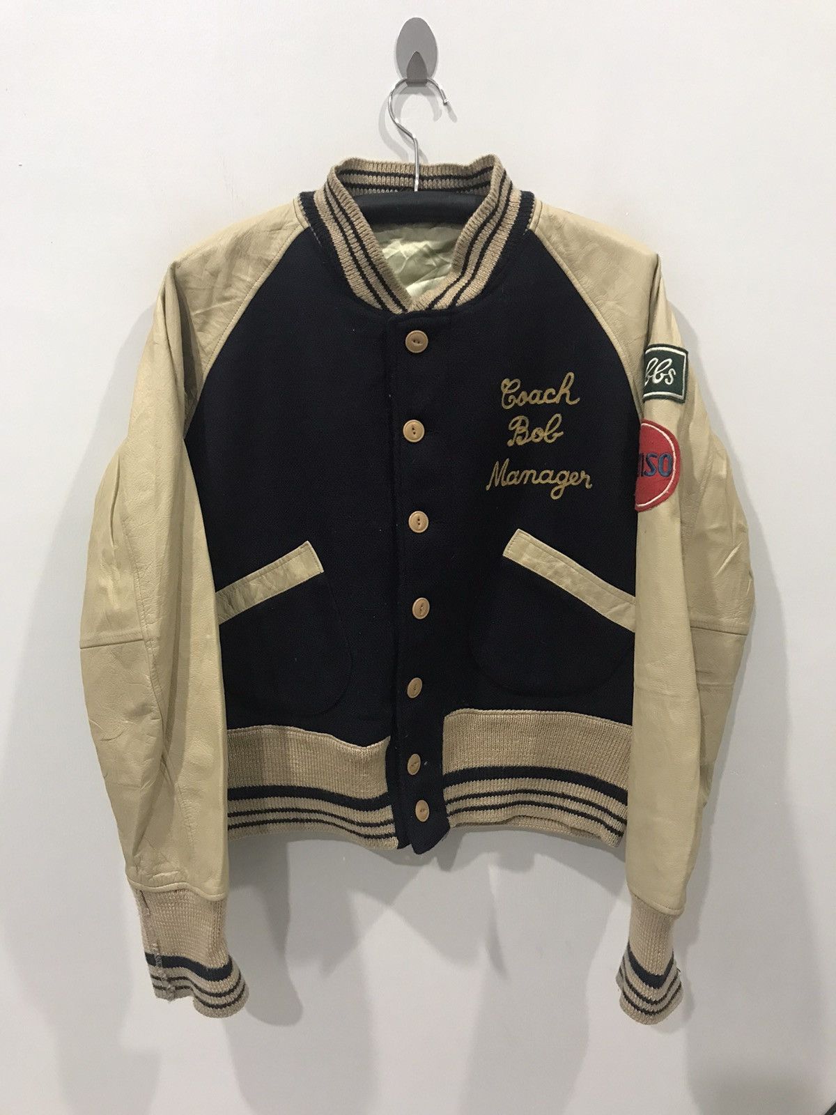 Japanese Brand K.MAYER Short Varsity Jacket Size US L / EU 52-54 / 3 - 2 Thumbnail