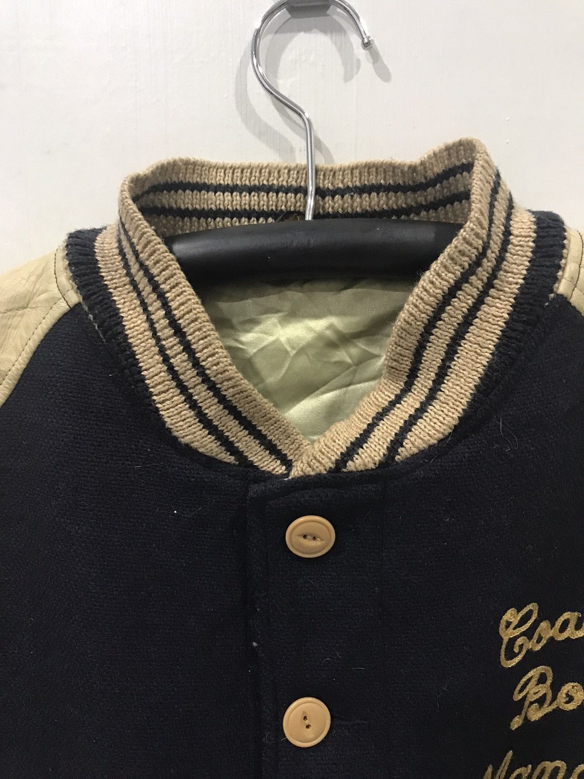 Japanese Brand K.MAYER Short Varsity Jacket Size US L / EU 52-54 / 3 - 3 Thumbnail