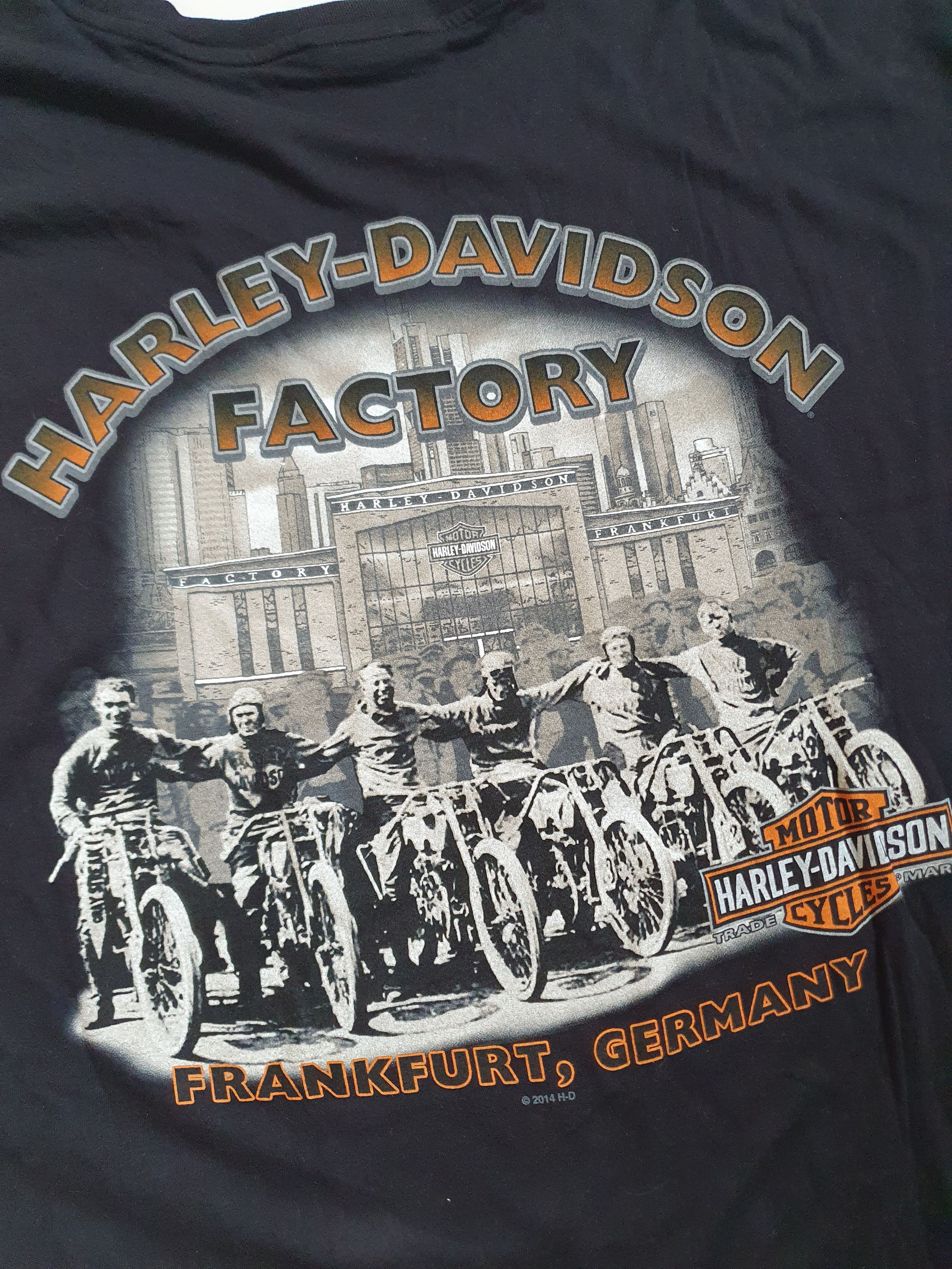 Harley Davidson Harley Davidson Factory Frankfurt,Germany 2014 tee,sz XXL Size US XXL / EU 58 / 5 - 11 Thumbnail