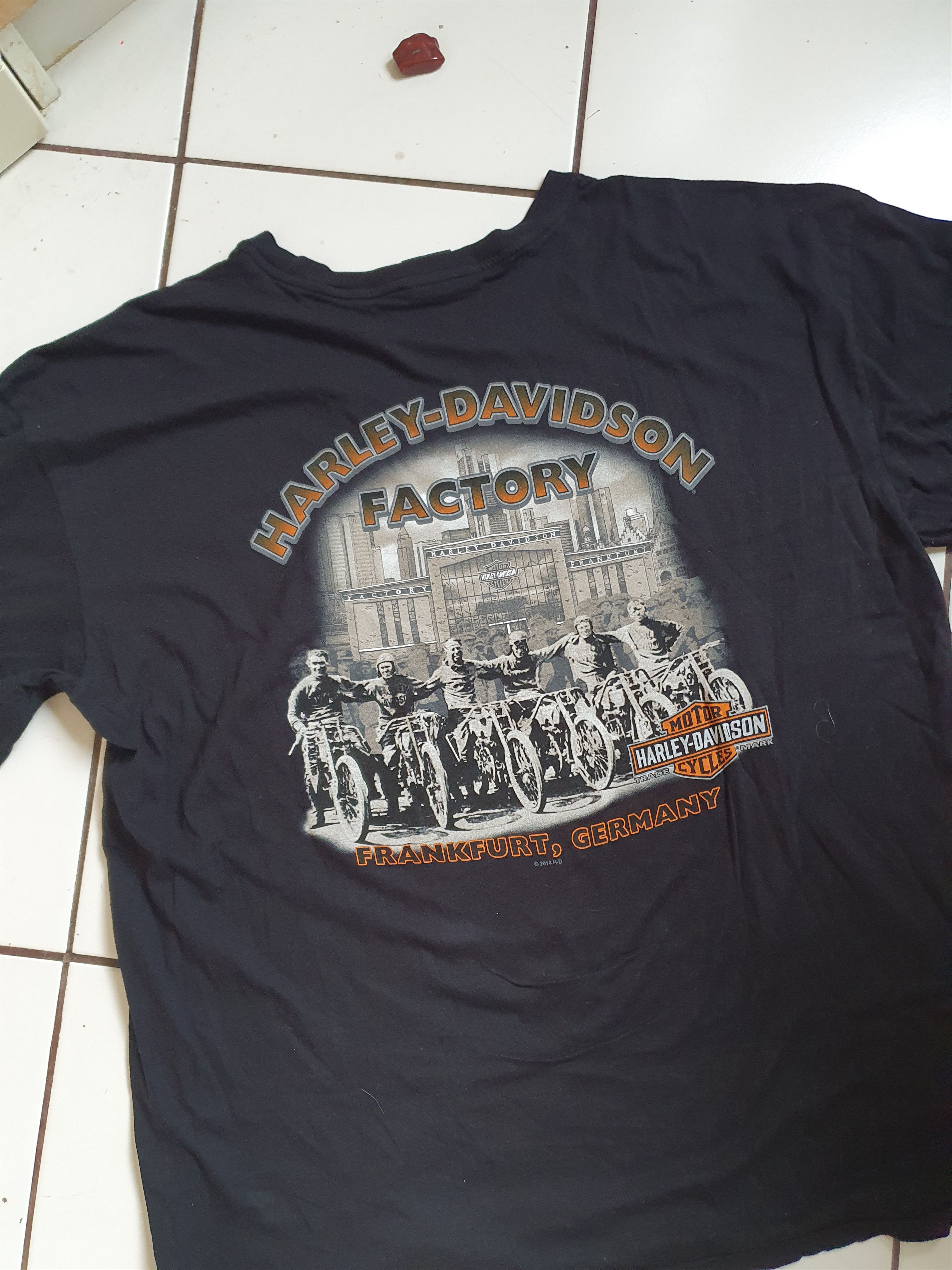 Harley Davidson Harley Davidson Factory Frankfurt,Germany 2014 tee,sz XXL Size US XXL / EU 58 / 5 - 1 Thumbnail