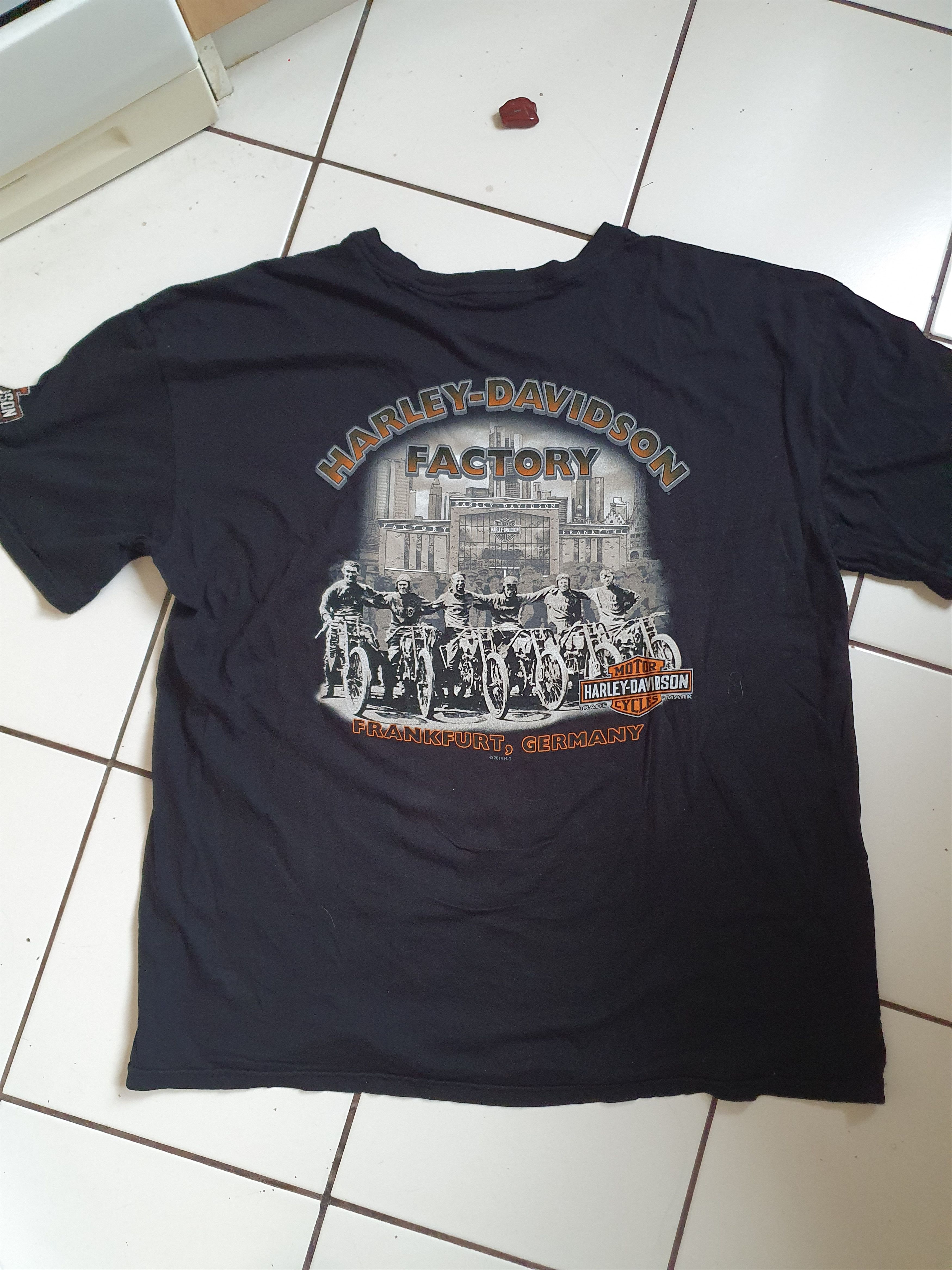 Harley Davidson Harley Davidson Factory Frankfurt,Germany 2014 tee,sz XXL Size US XXL / EU 58 / 5 - 10 Thumbnail