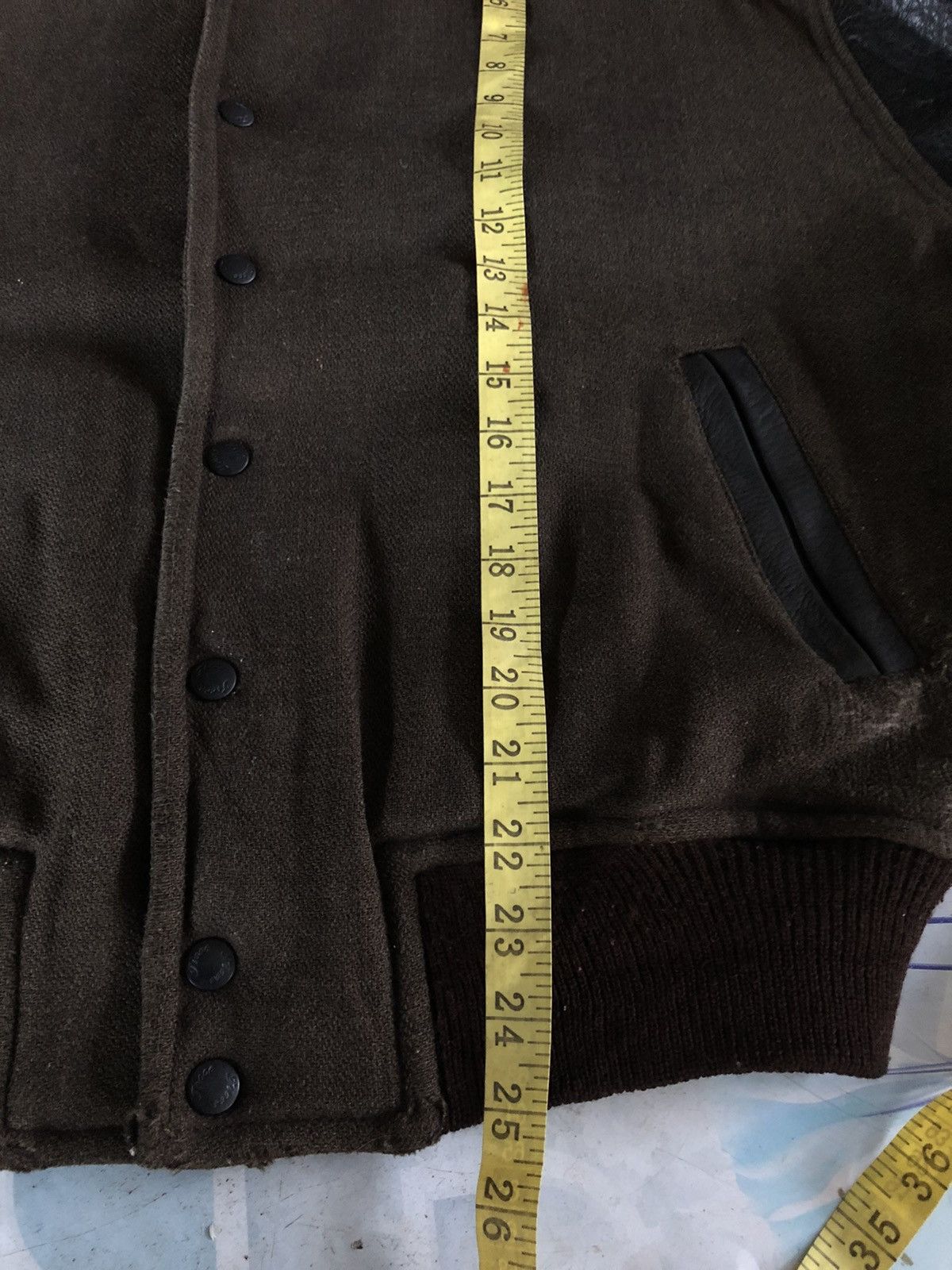 Japanese Brand × Yoshiyuki Konishi Rare Ficce Uomo by Yoshiyuki Konishi Leather Sleeved Jacket Size US M / EU 48-50 / 2 - 13 Thumbnail