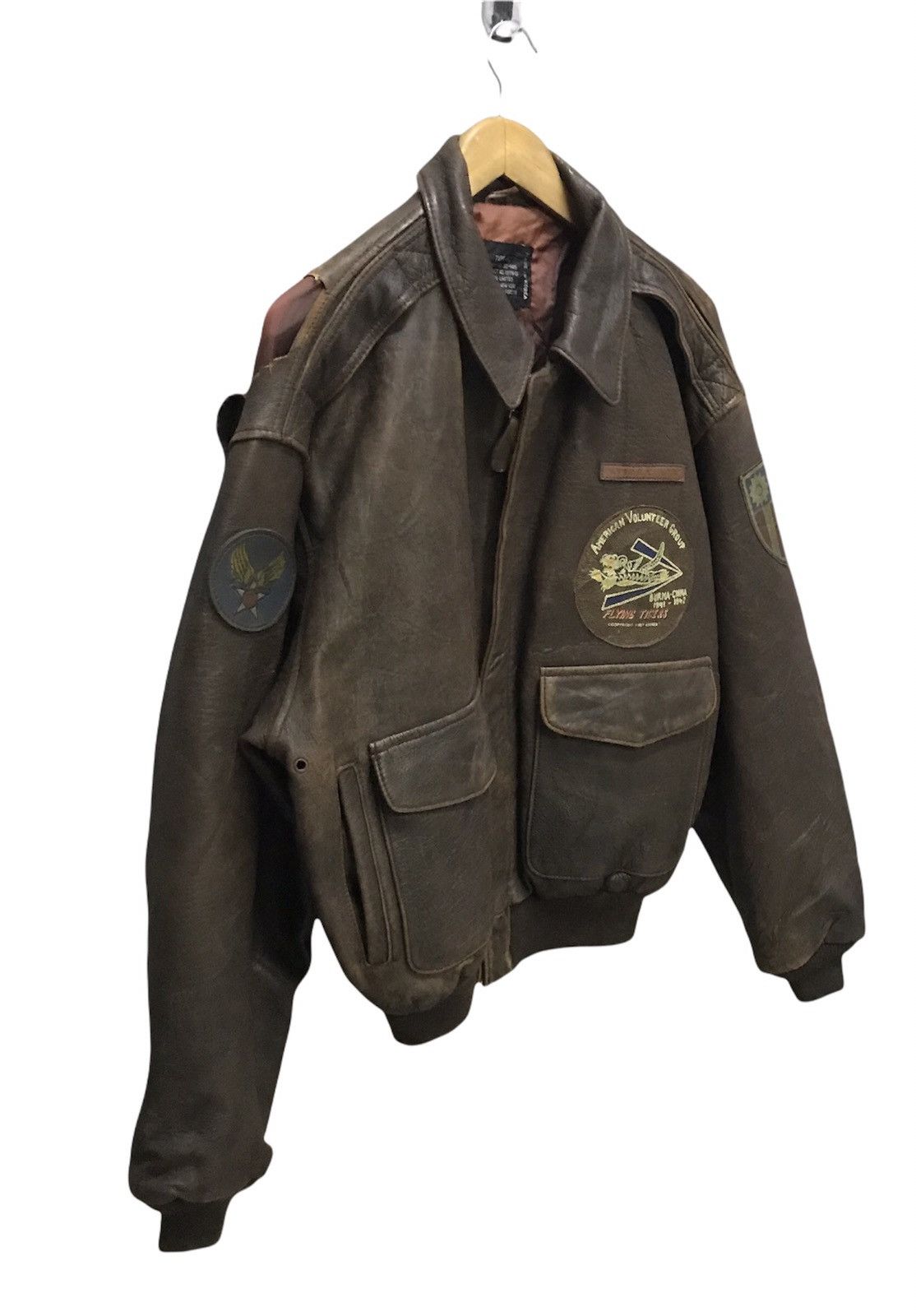 Avirex Type A-2 Avirex Flying Tigers Leather Jackets Size US M / EU 48-50 / 2 - 3 Thumbnail