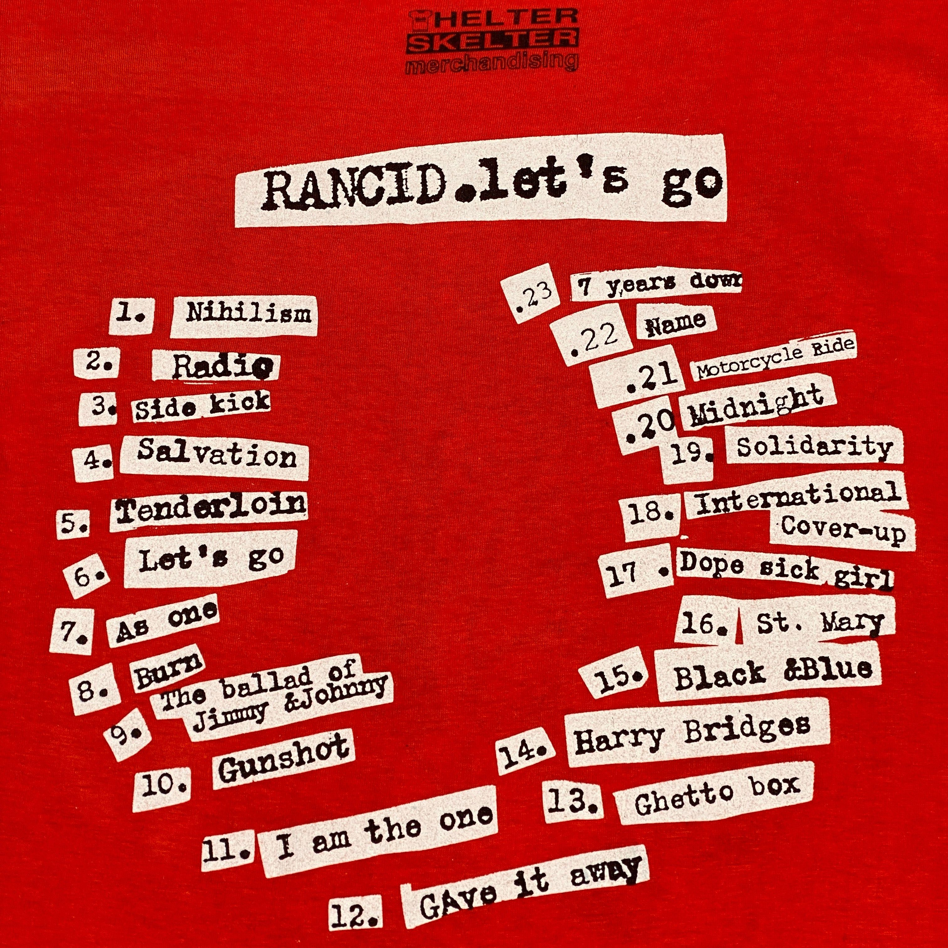 Band Tees Vintage 1994 Rancid ‘Let’s Go’ Promo T Shirt Helter Skelter Size US L / EU 52-54 / 3 - 8 Thumbnail