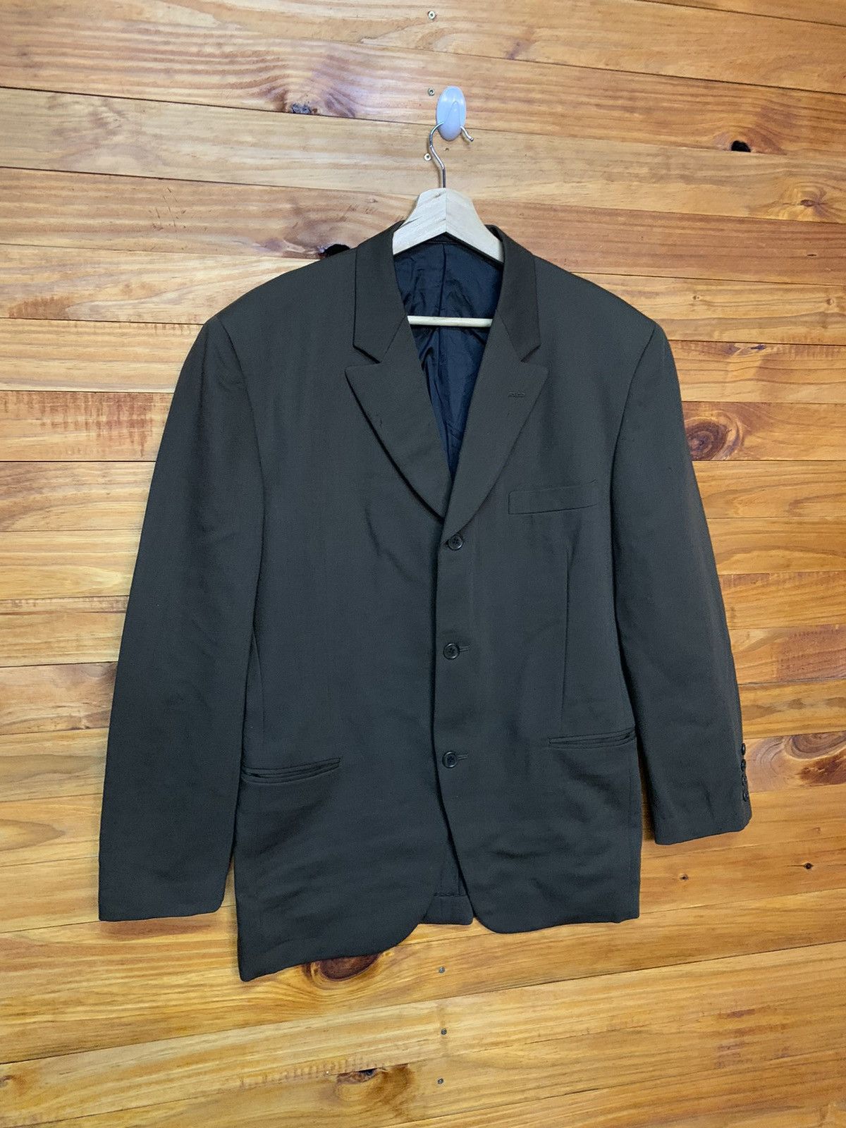 Japanese Brand × Vintage Vintage Grass Men Jun Saito x Lanificio Di Tollegno Coat Size US L / EU 52-54 / 3 - 2 Thumbnail