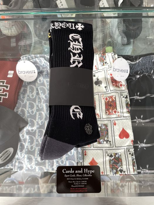 Chrome Hearts Chrome Hearts logo socks, pack of 3 new size Large (9-13 ...