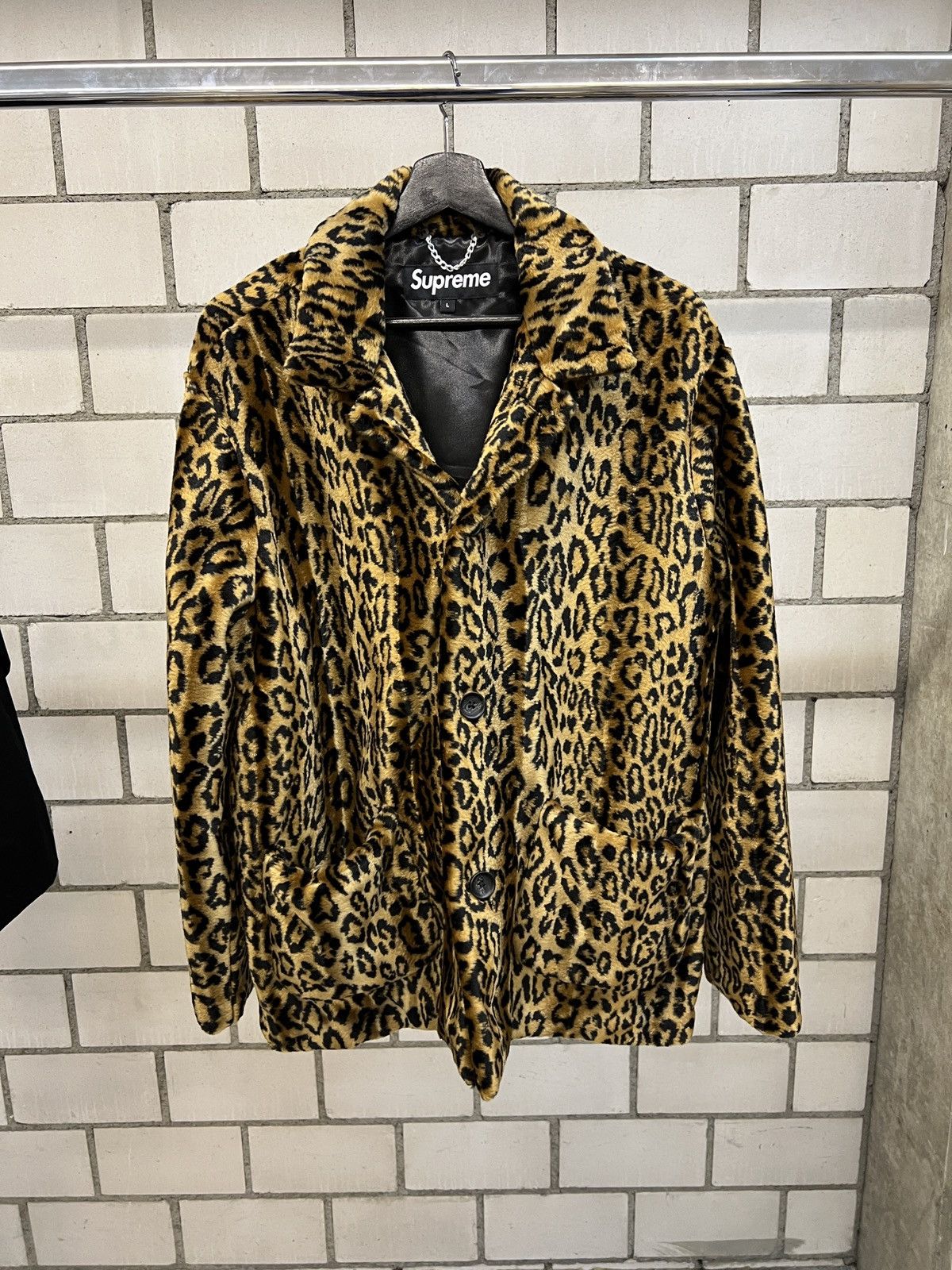 Supreme Supreme Leopard Faux Fur Coat | Grailed