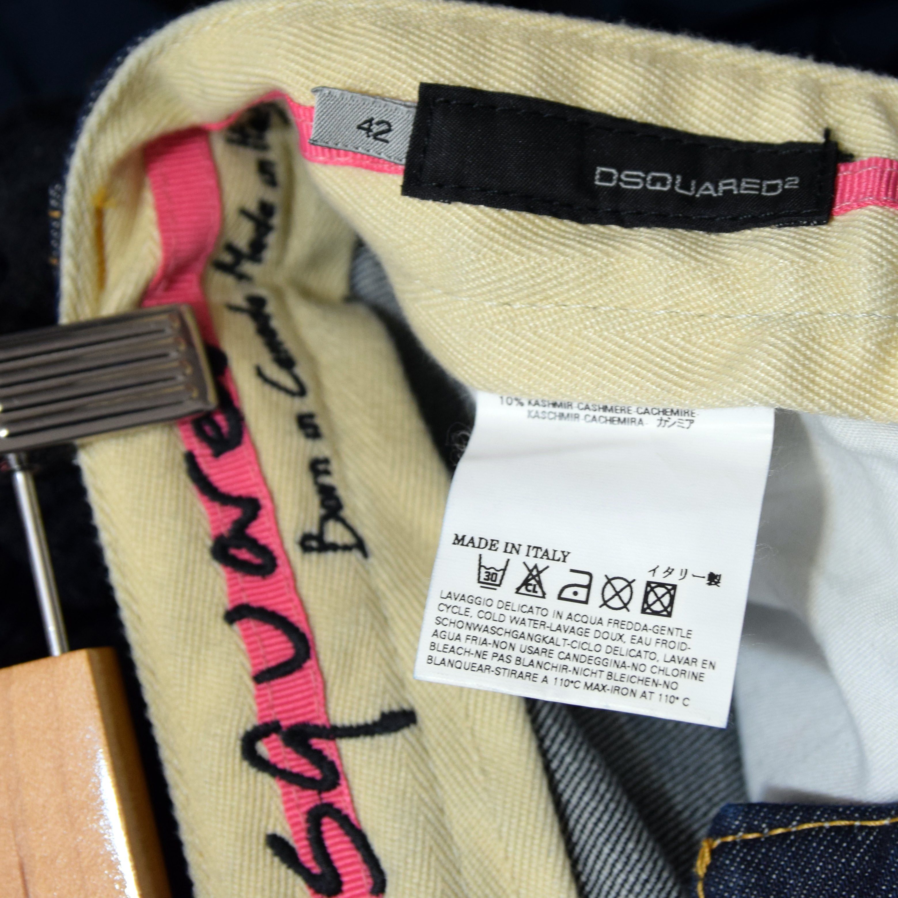 Dsquared2 Women’s Cashmere Raw Dsquared2 Jeans 42 Size US 30 / EU 46 - 9 Thumbnail