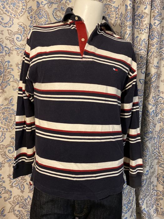 Vintage tommy hilfiger long cheap sleeve polo