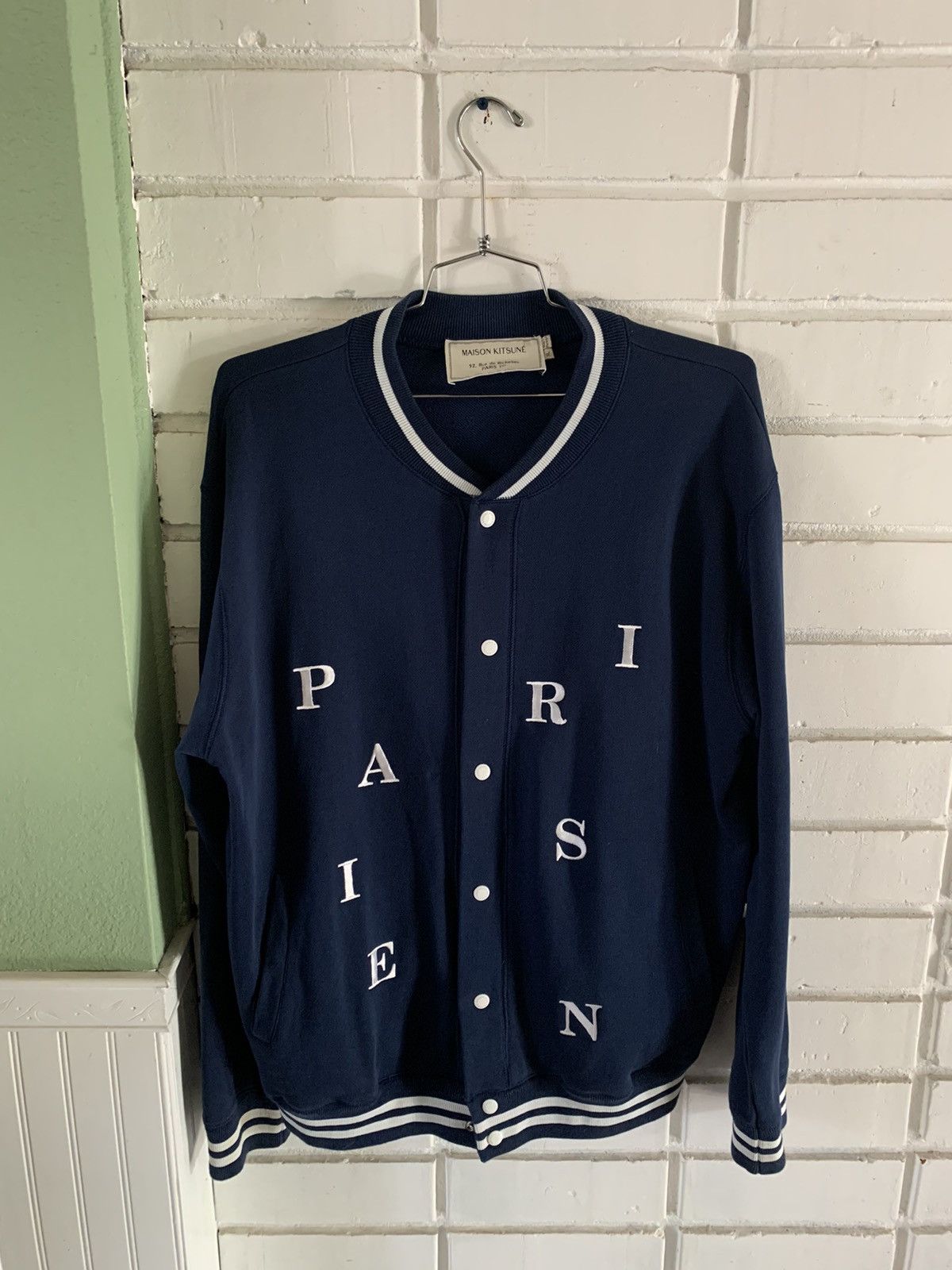 Maison Kitsune Maison Kitsune SS17 Parisian Bomber (sz XL) Size US XL / EU 56 / 4 - 1 Thumbnail