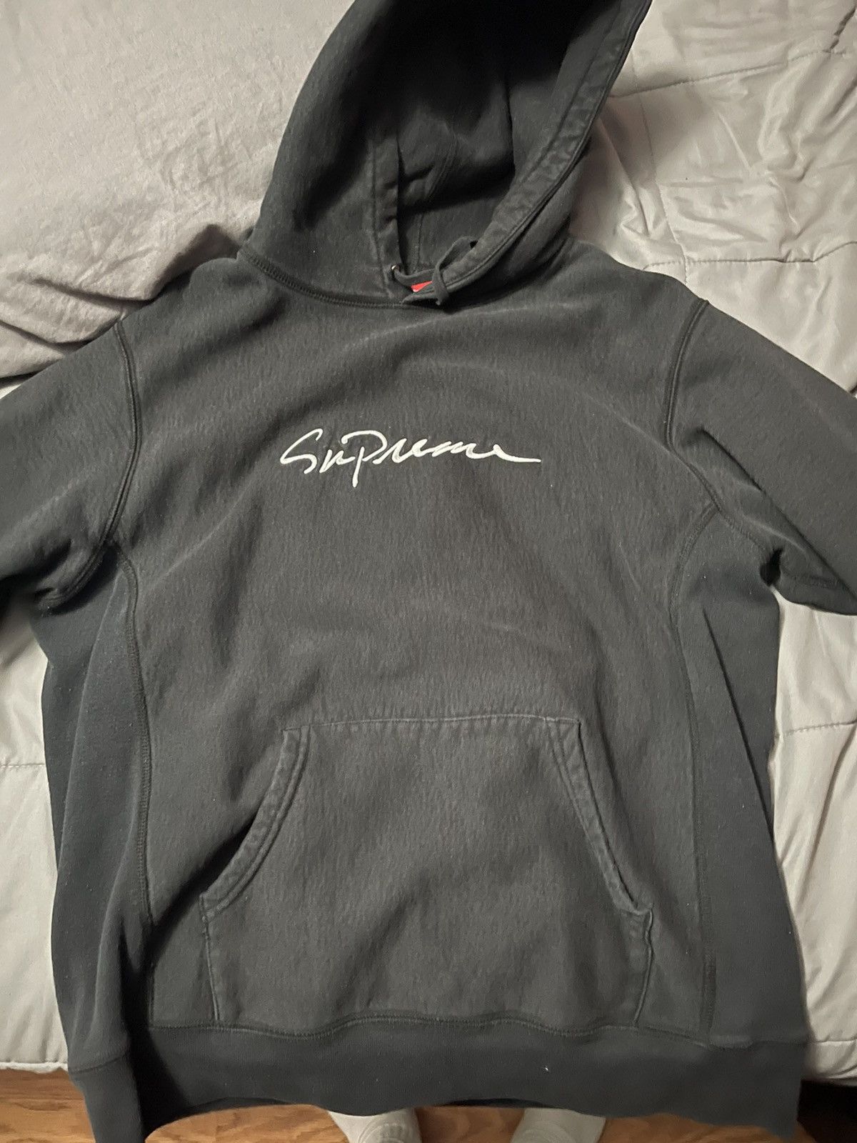 Supreme Supreme Classic Script Hooded Sweatshirt Grailed