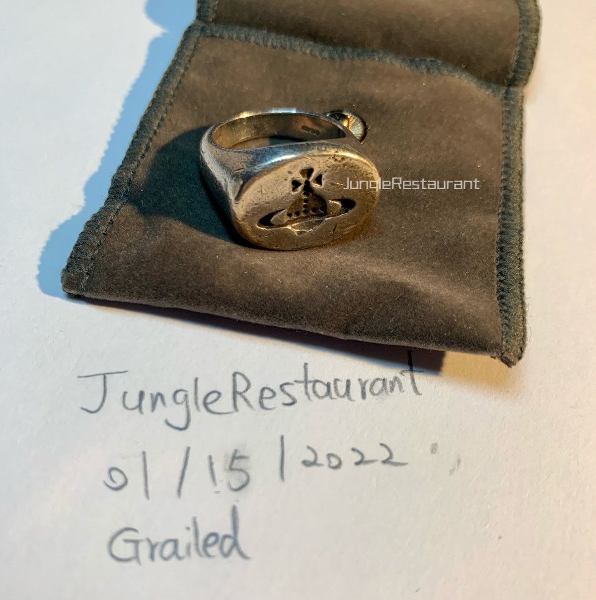 復刻◆Vivienne Westwood◆SEAL リング Silver 925 Vivienne Westwood Silver Aaron Seal Ring Vivienne Westwood