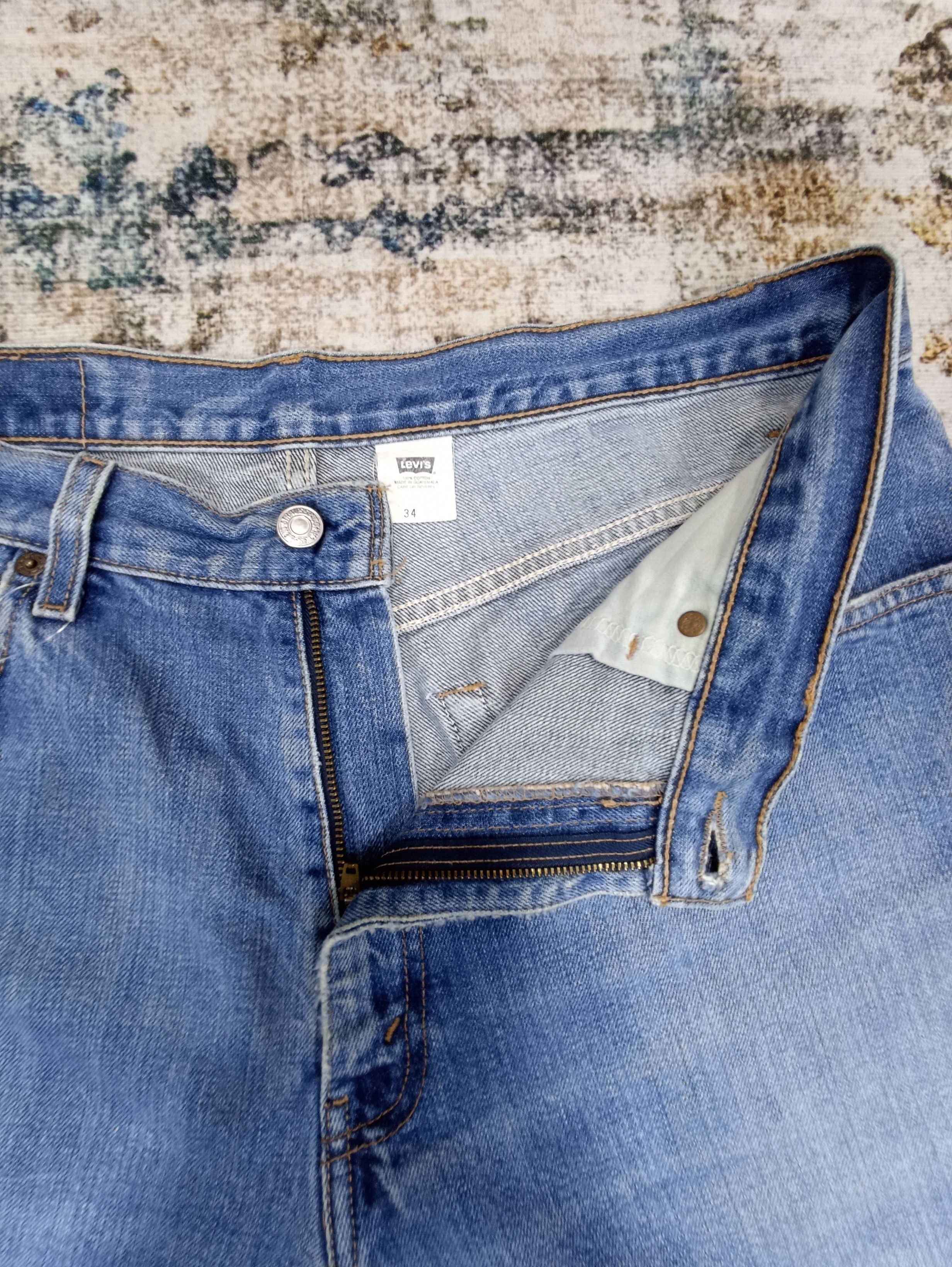Jean × Levi's × Vintage 90s Vintage Levi’s 569 Short Jeans - J069 Size US 35 - 3 Thumbnail